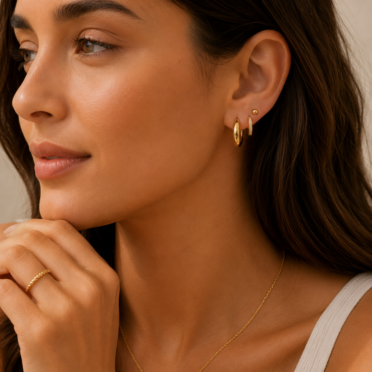 Solid Gold Earrings - Aquajools