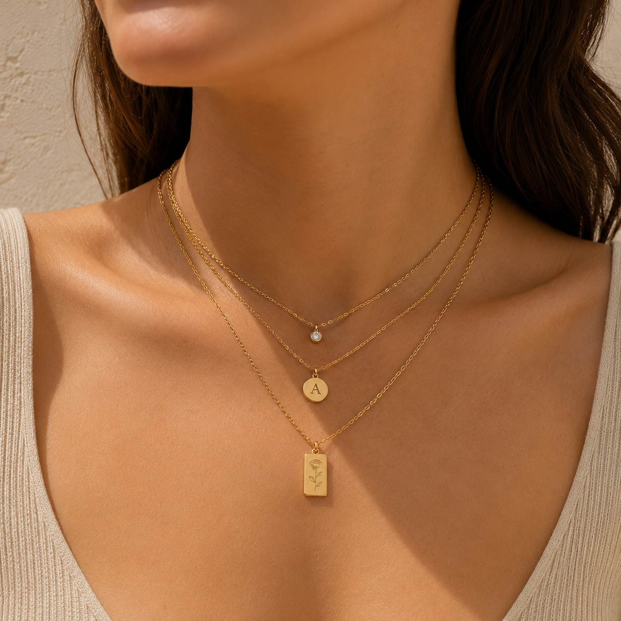 Solid Gold Necklaces - Aquajools