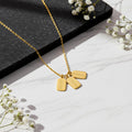 14K Solid Gold Engraved ID Tag Necklace, main product view