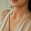 14K Solid Gold Mountain Traveler Necklace, main product view