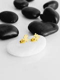 14K Solid Gold Puzzle Earrings, main product view