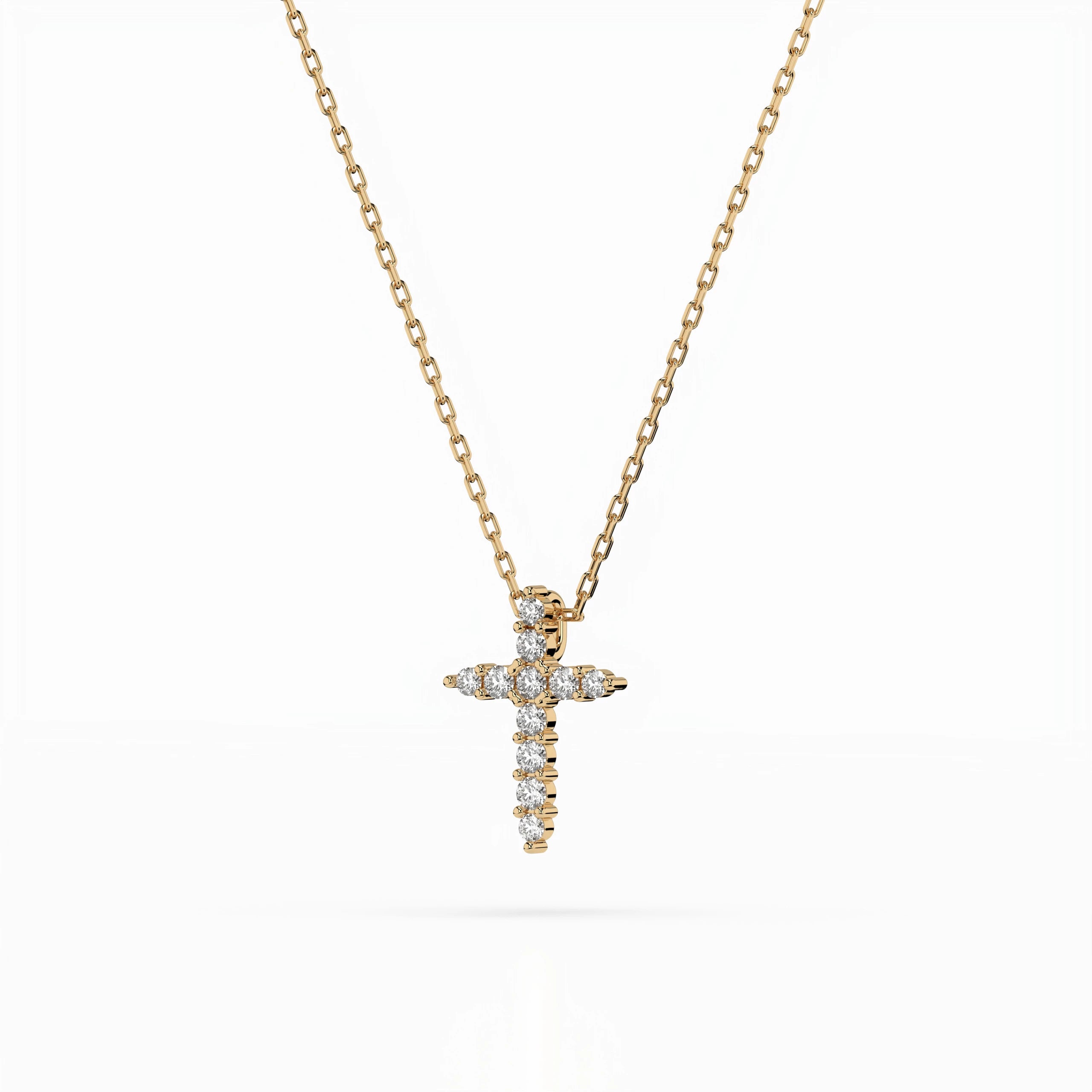 Minimalism Necklace (Round), 0.07 ct — 104-10020