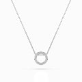 Minimalism Necklace (Round), 0.09 ct — 104-10028