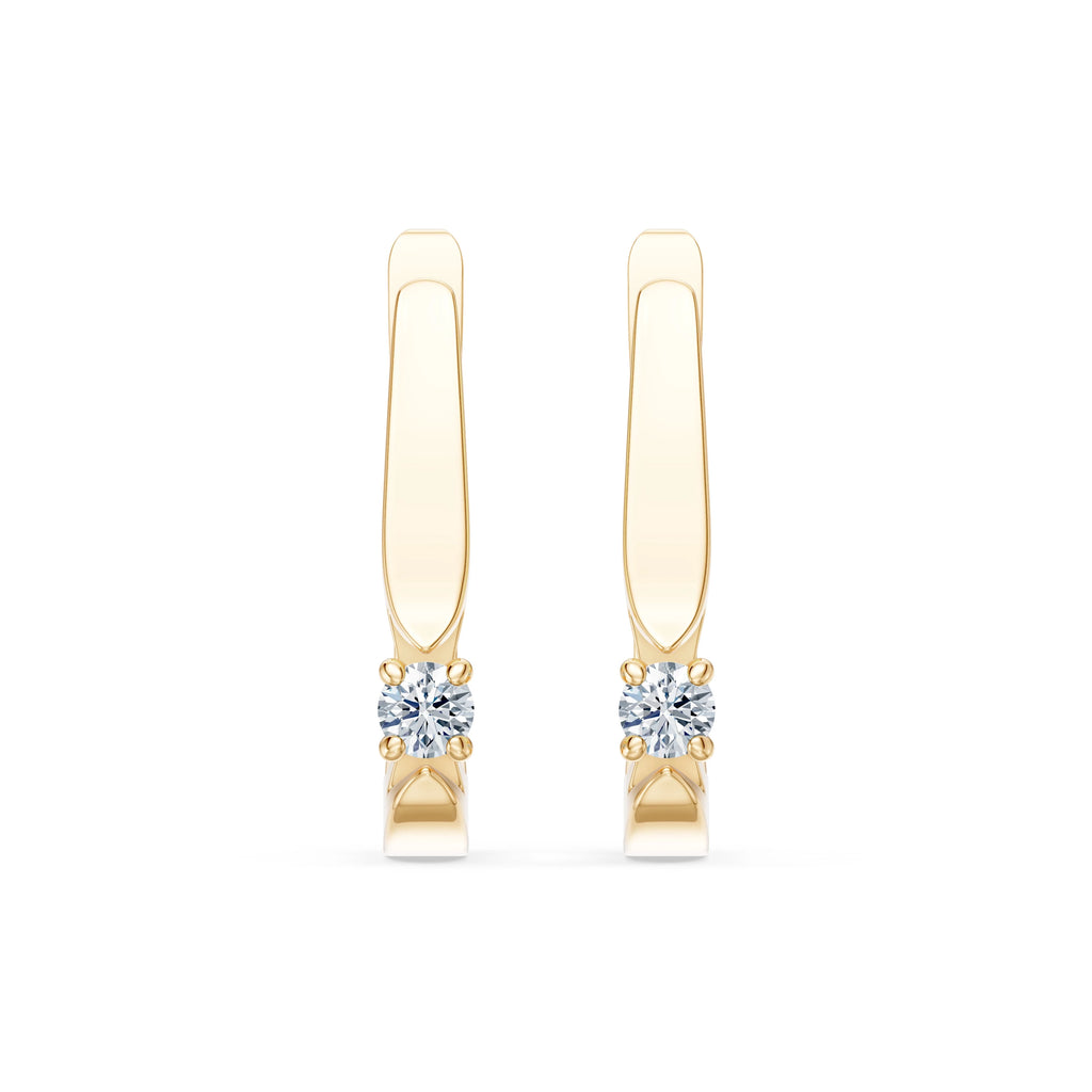 Solitaire English Lock Earring, 0.15 ct — 102-10046(2.7)