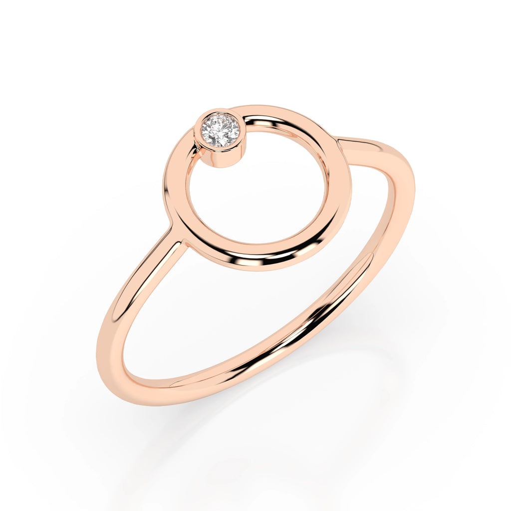Minimalism Ring (Round), 0.03 ct — 101-10170