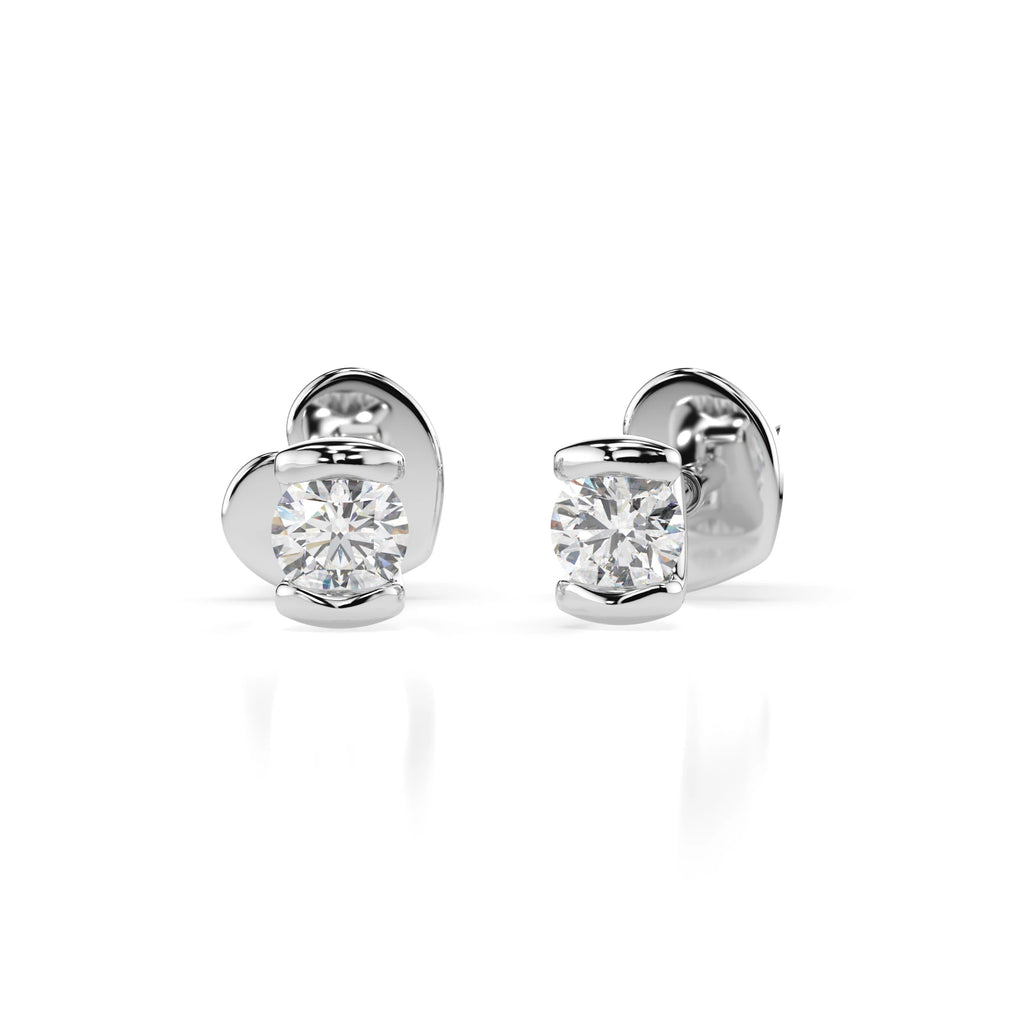 Solitaire Butterfly Earring (Round), 0.2 ct — 102-10016(3.0)