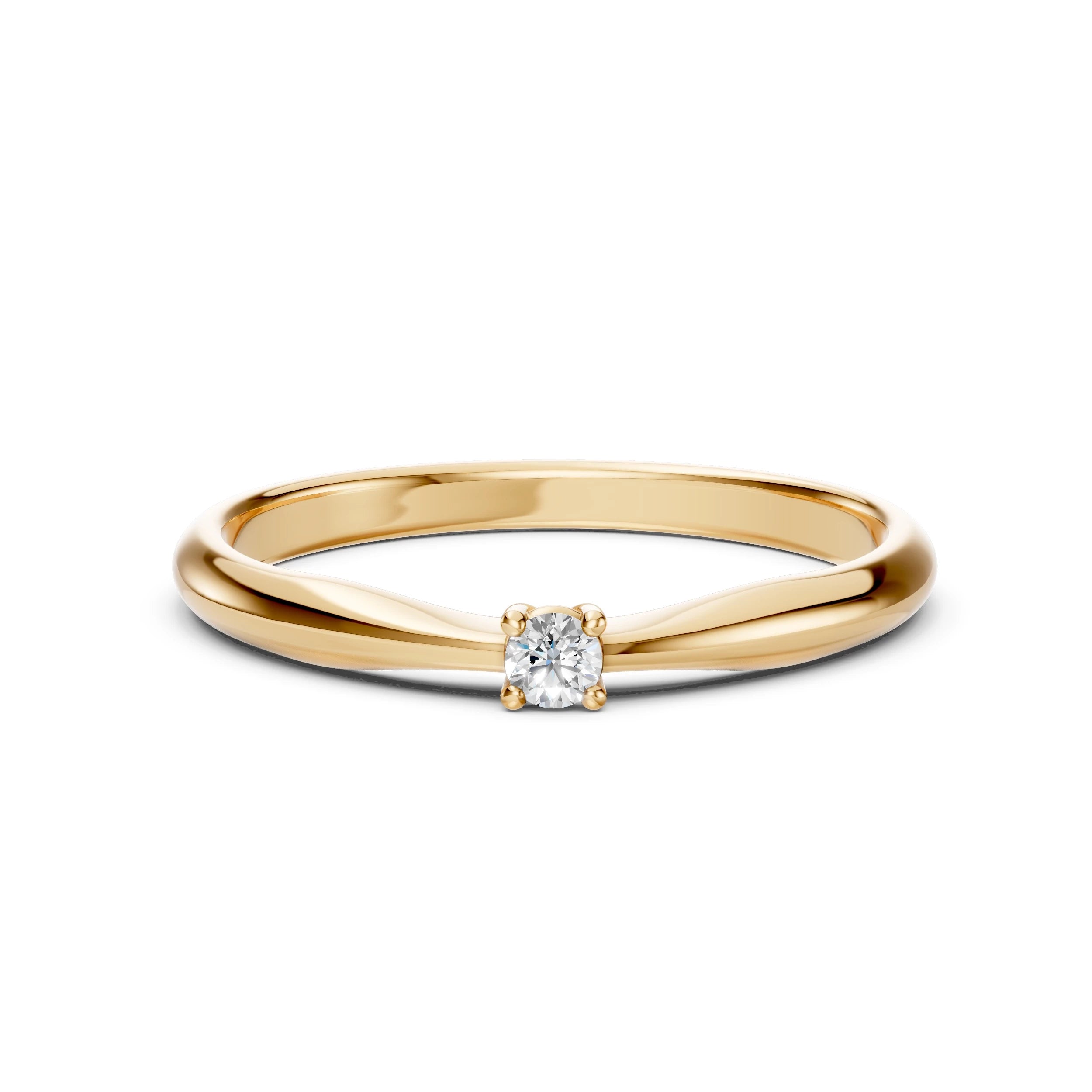 Solitaire Ring (Round), 0.06 ct — 101-10021(2.5)