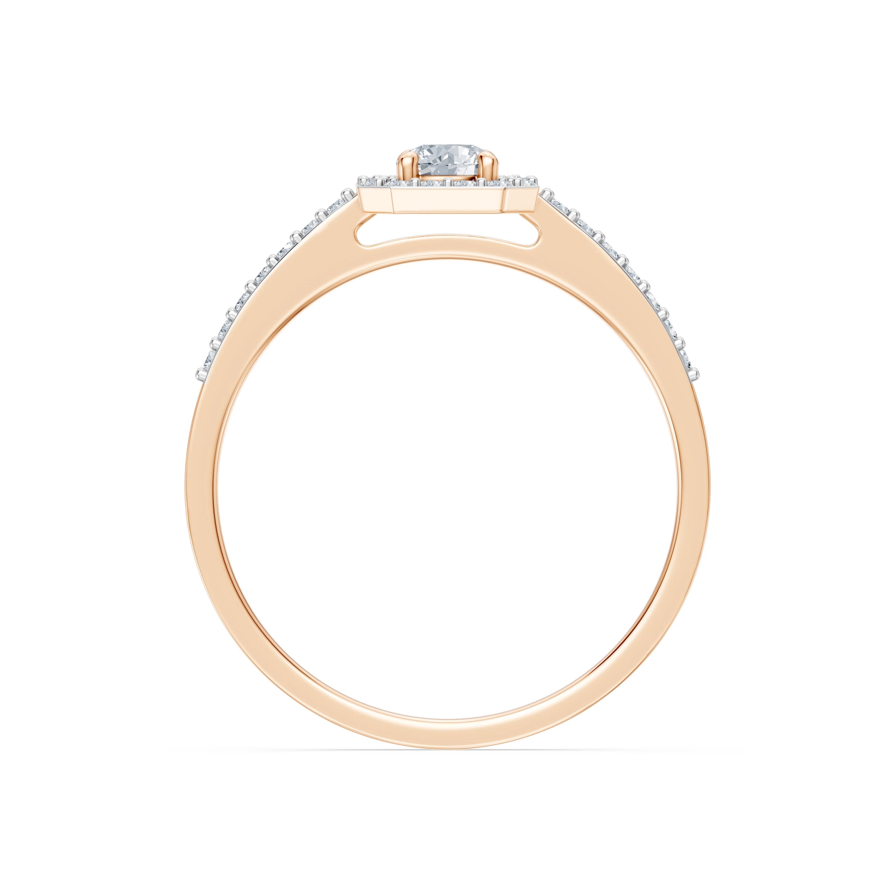 Solitaire Eternity Ring, 0.2 ct — 101-10118/2(3.7)