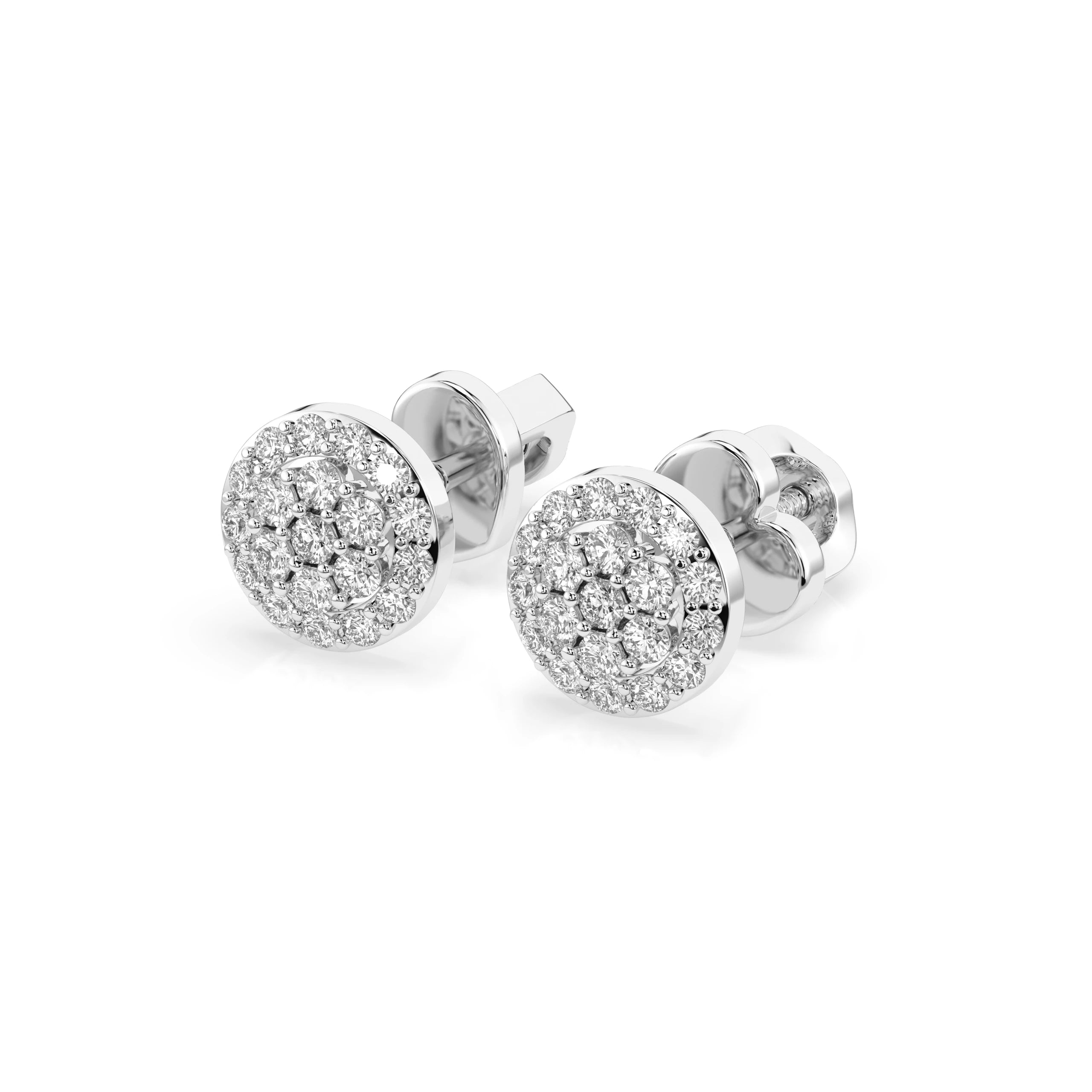 Illusion Earring (Round), 0.16 ct — 102-10072
