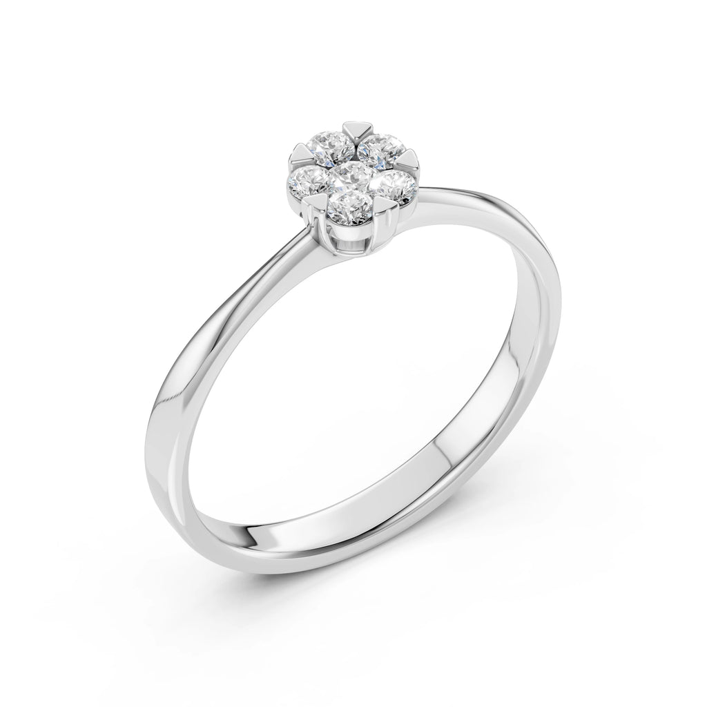 Illusion Ring (Round), 0.06 ct — 101-10015/1(2.5)