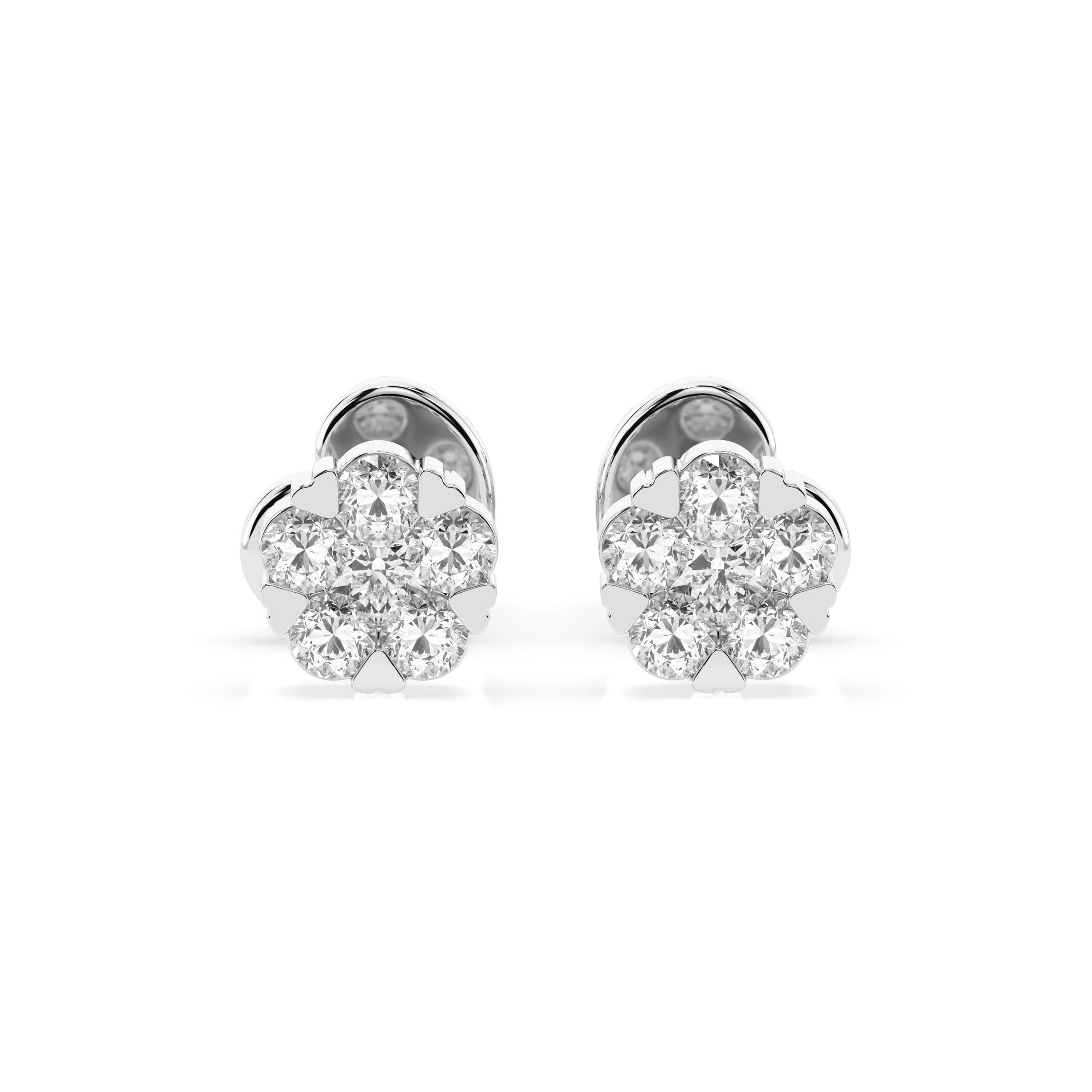 Illusion Earring (Round), 0.03 ct — 102-10015/2(1.5)