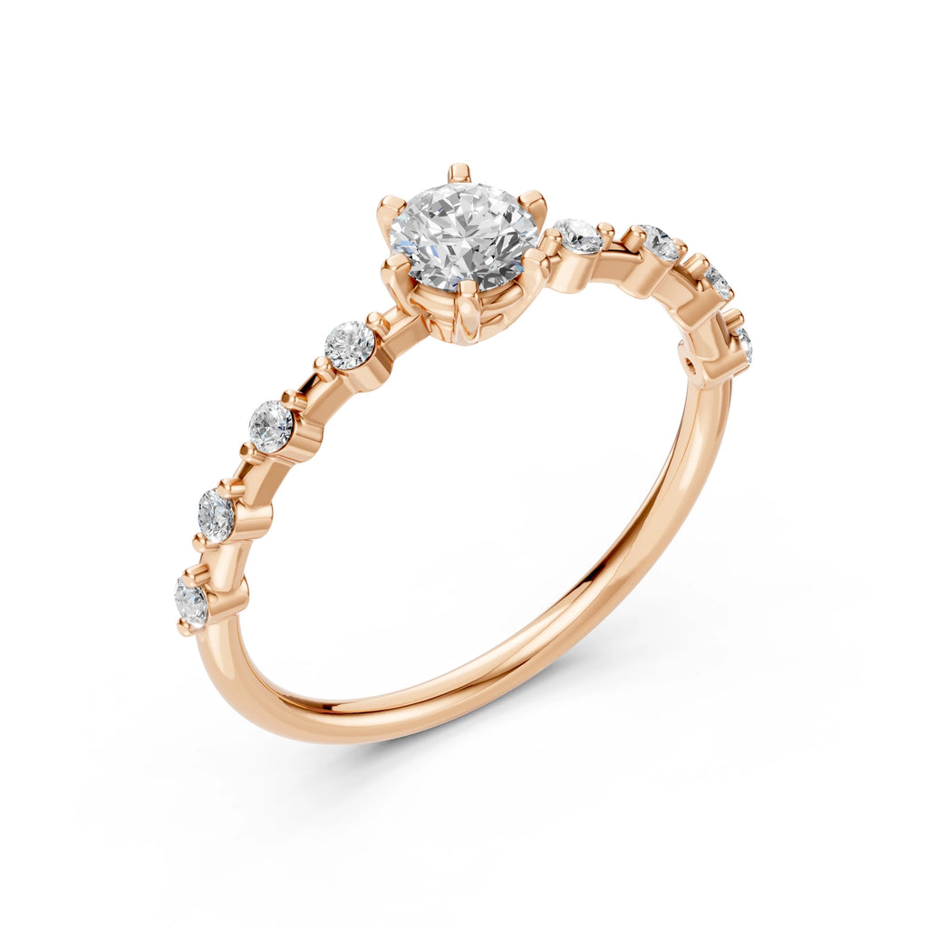 Solitaire Eternity Ring (Round), 0.4 ct — 101-10144(4.7)