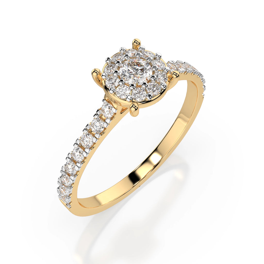 Solitaire Eternity Ring (Round), 0.1 ct — 101-10017(3.0)
