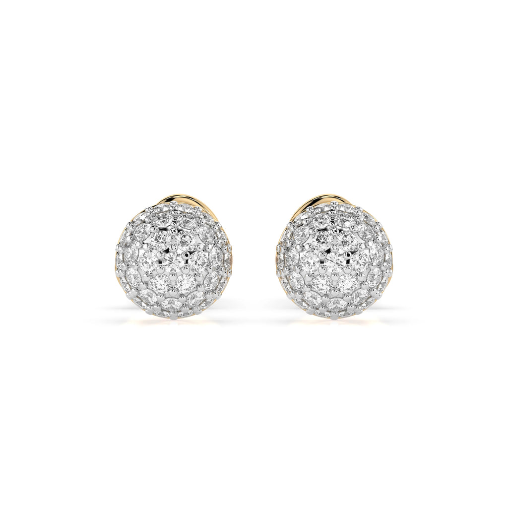 Illusion Earring (Round), 0.32 ct — 102-10090/1