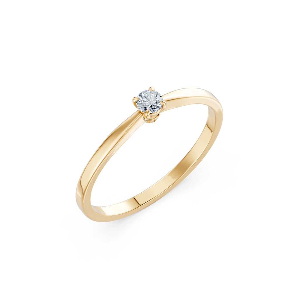 Solitaire Ring, 0.1 ct — 101-10116(3.0)
