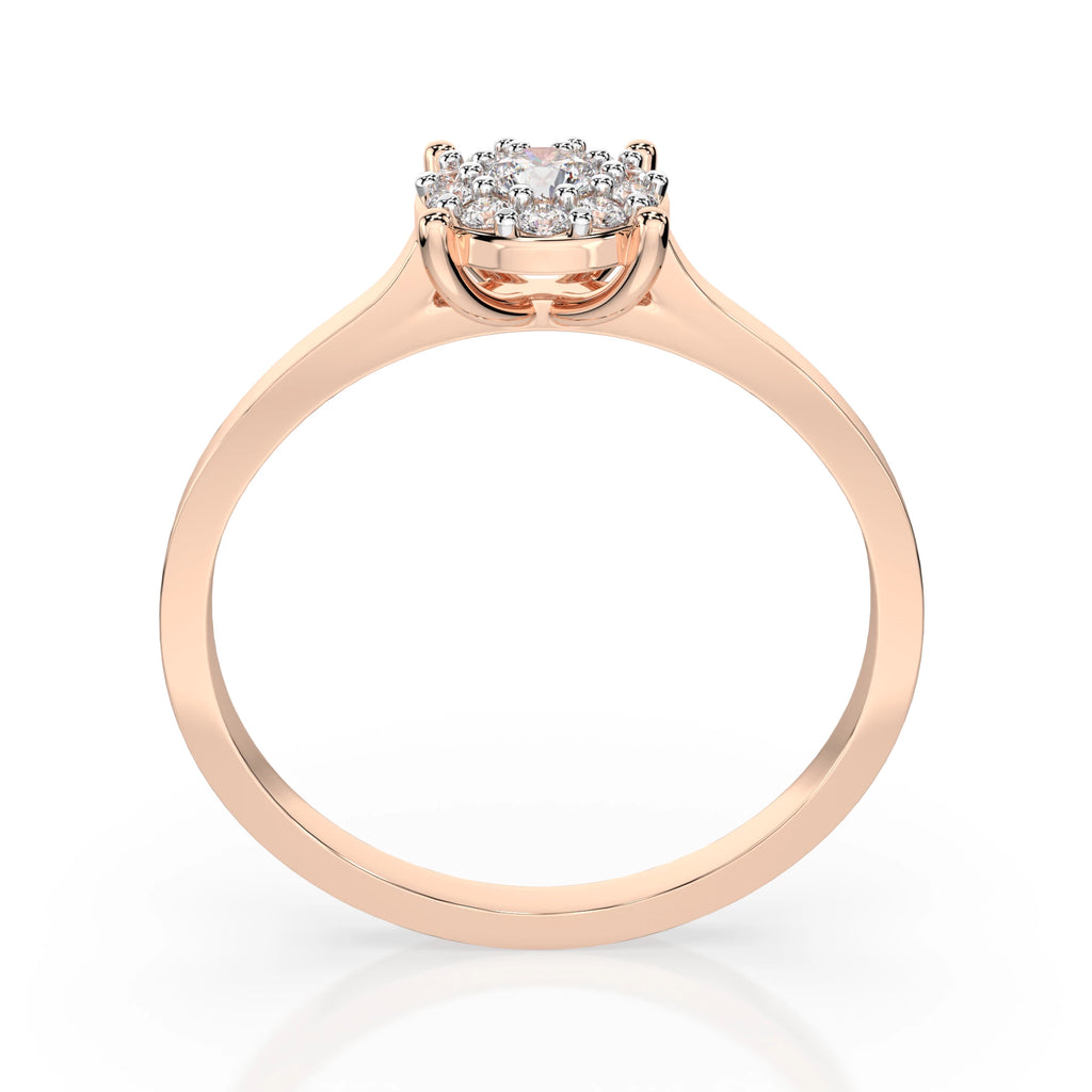 Solitaire Eternity Ring (Round), 0.1 ct — 101-10017/1(3.0)