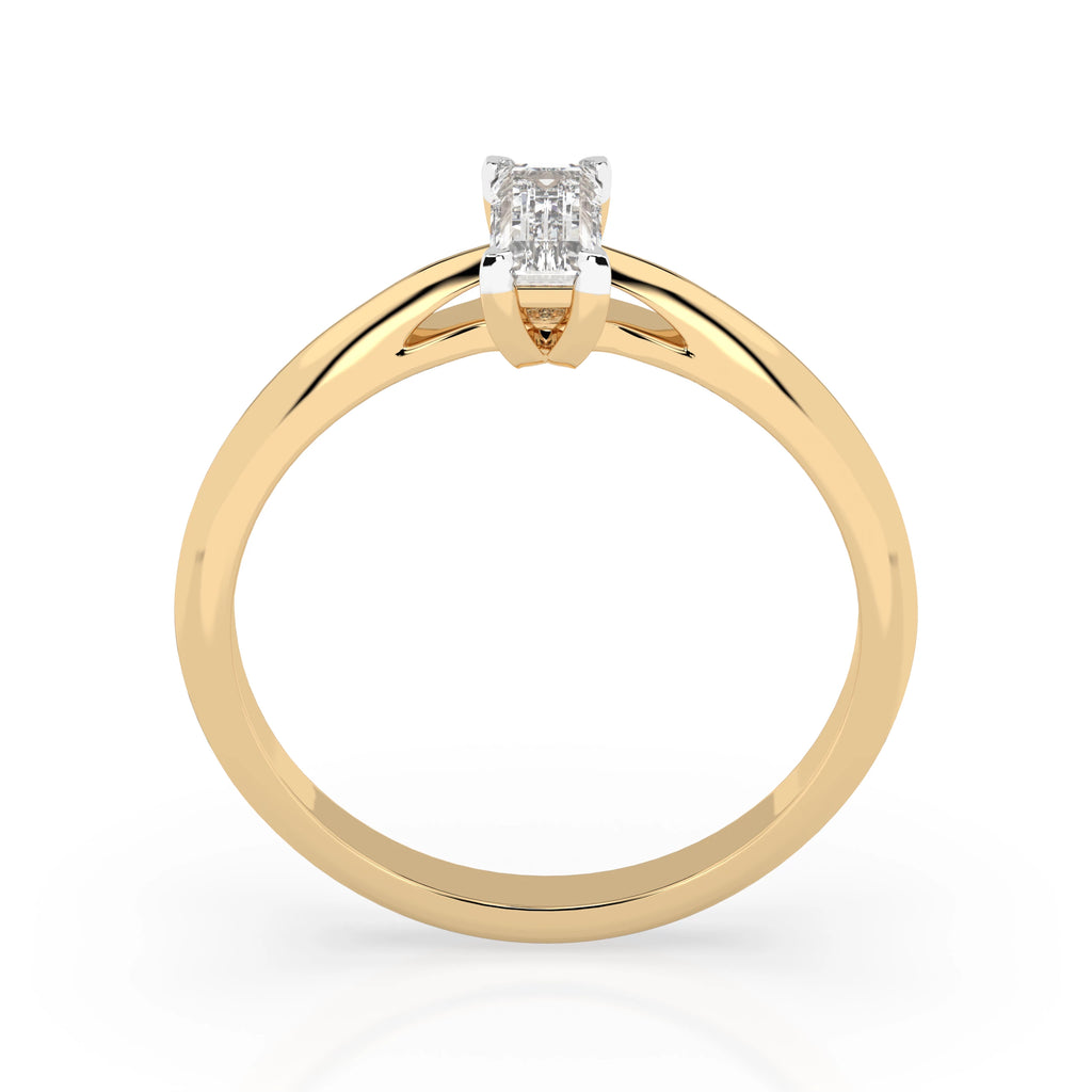 Solitaire Ring (Baguette), 0.3 ct — 101-10190(0.30)BAQ