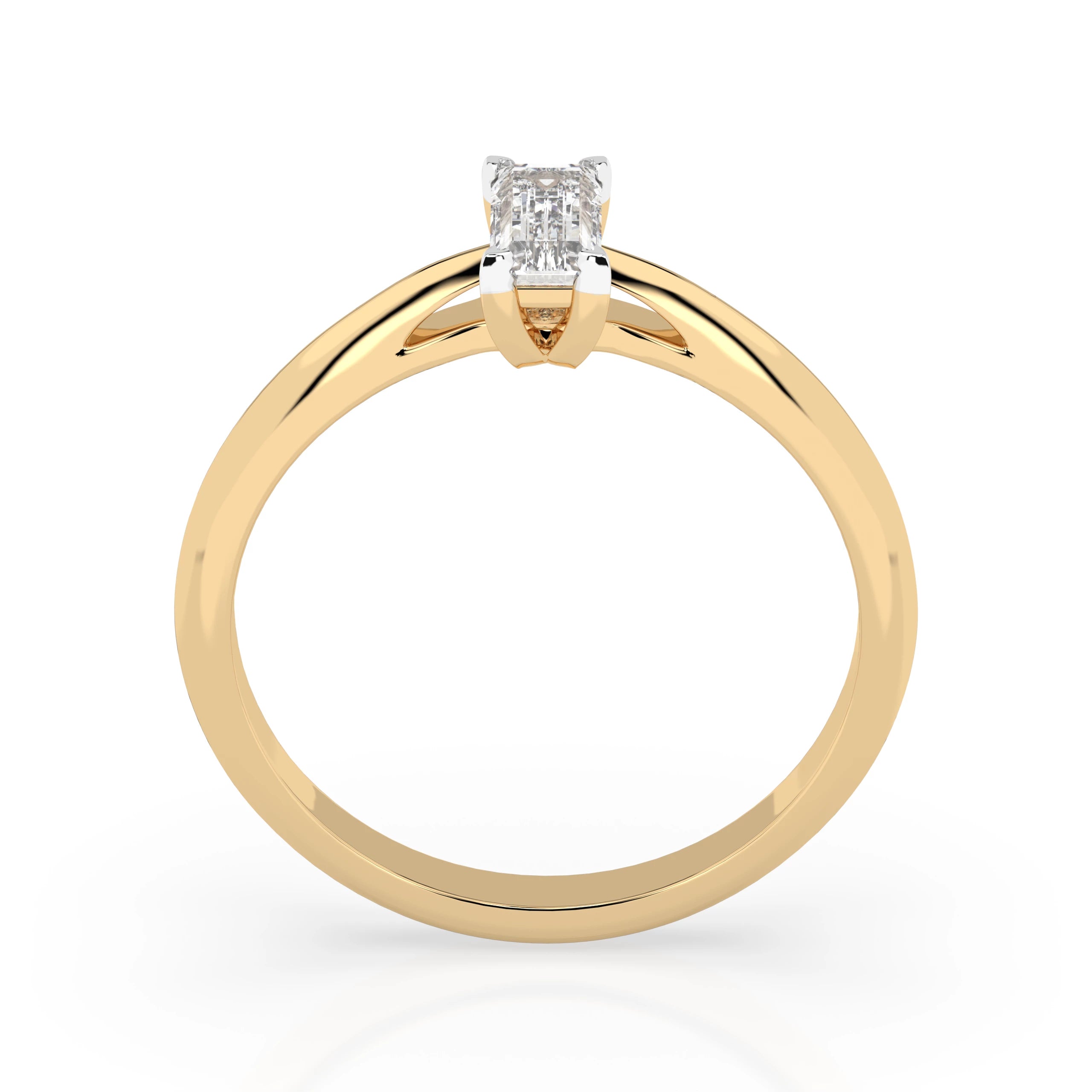 Solitaire Ring (Baguette), 0.3 ct — 101-10190(0.30)BAQ