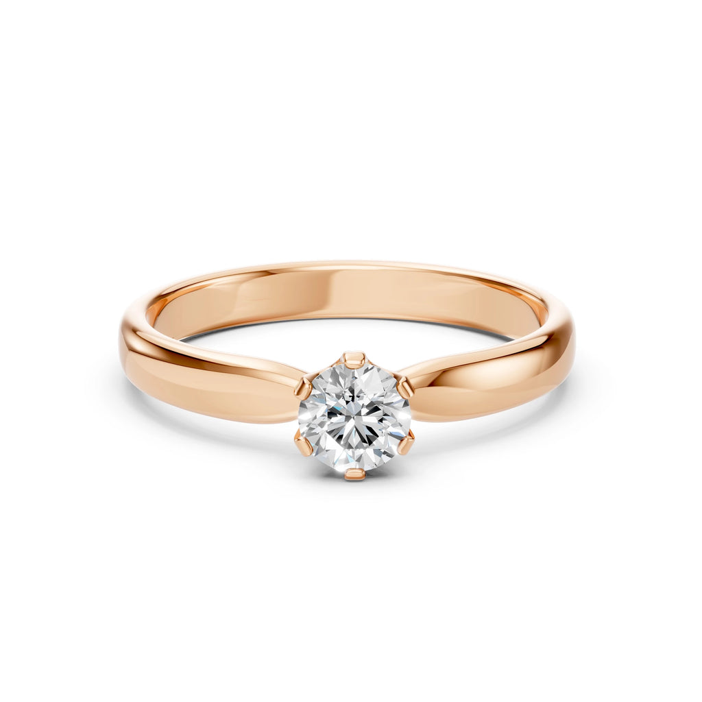 Solitaire Ring (Round), 0.4 ct — 101-10040(4.7)