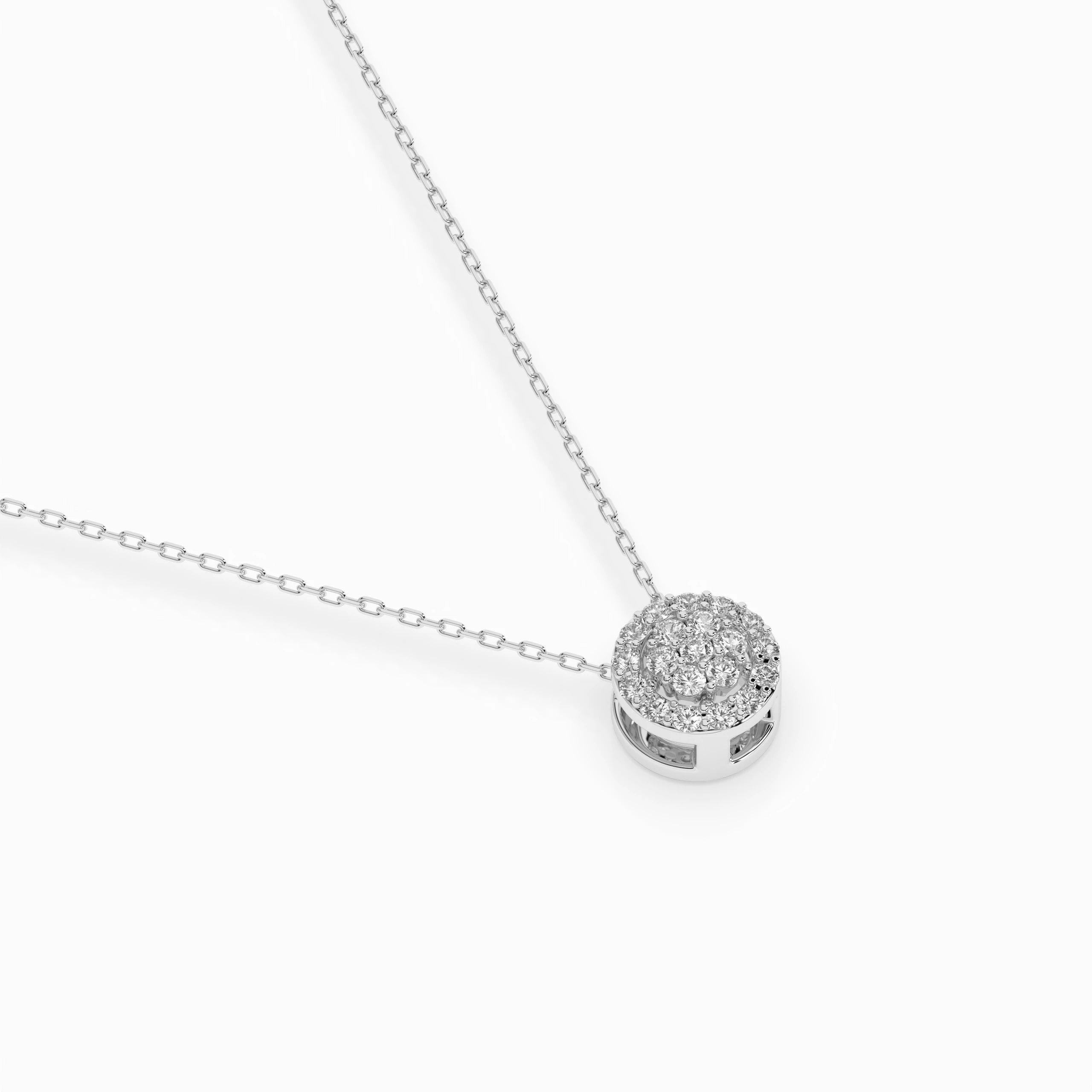 Illusion Necklace (Round), 0.08 ct — 104-10038