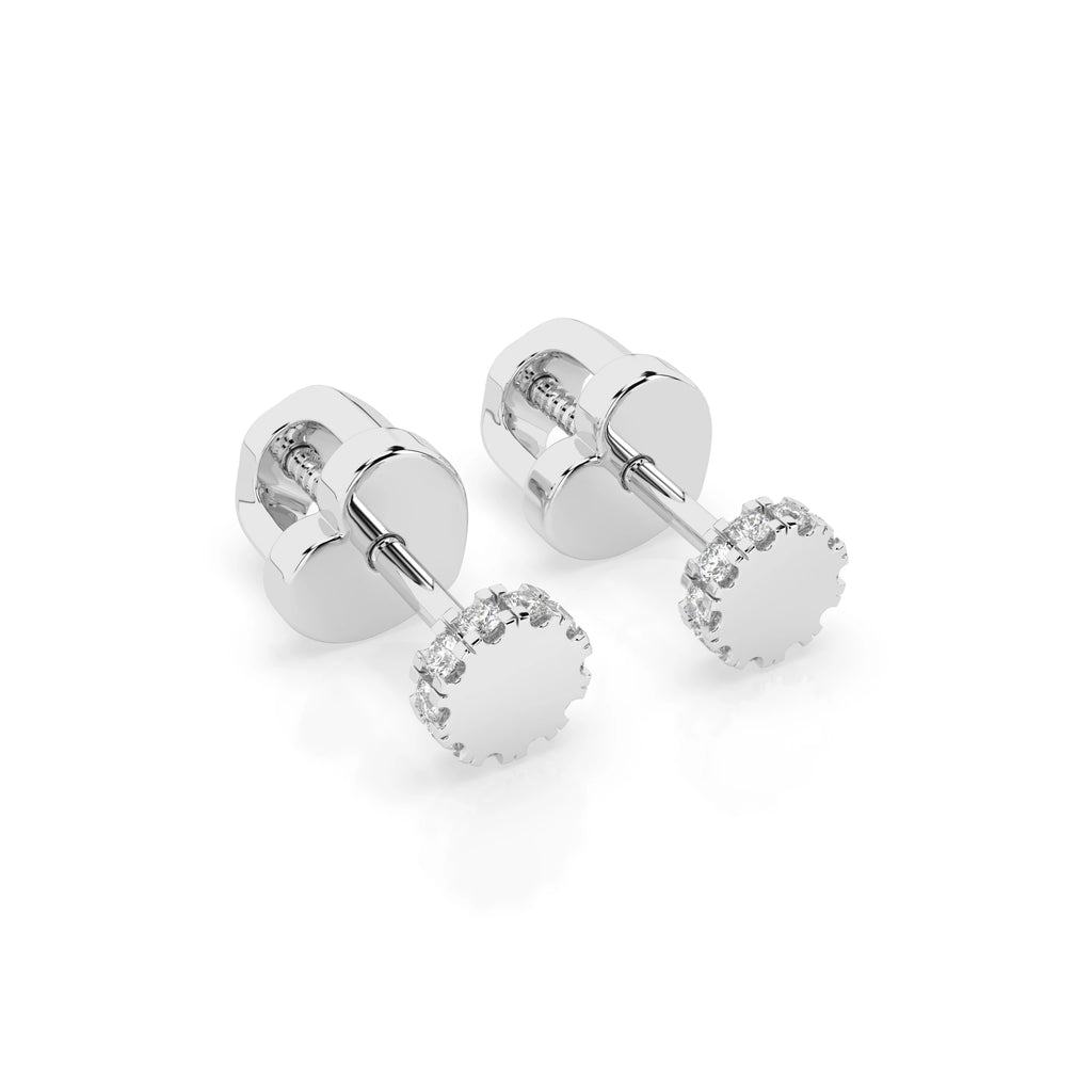 Minimalism Earring (Round), 0.1 ct — 102-10029