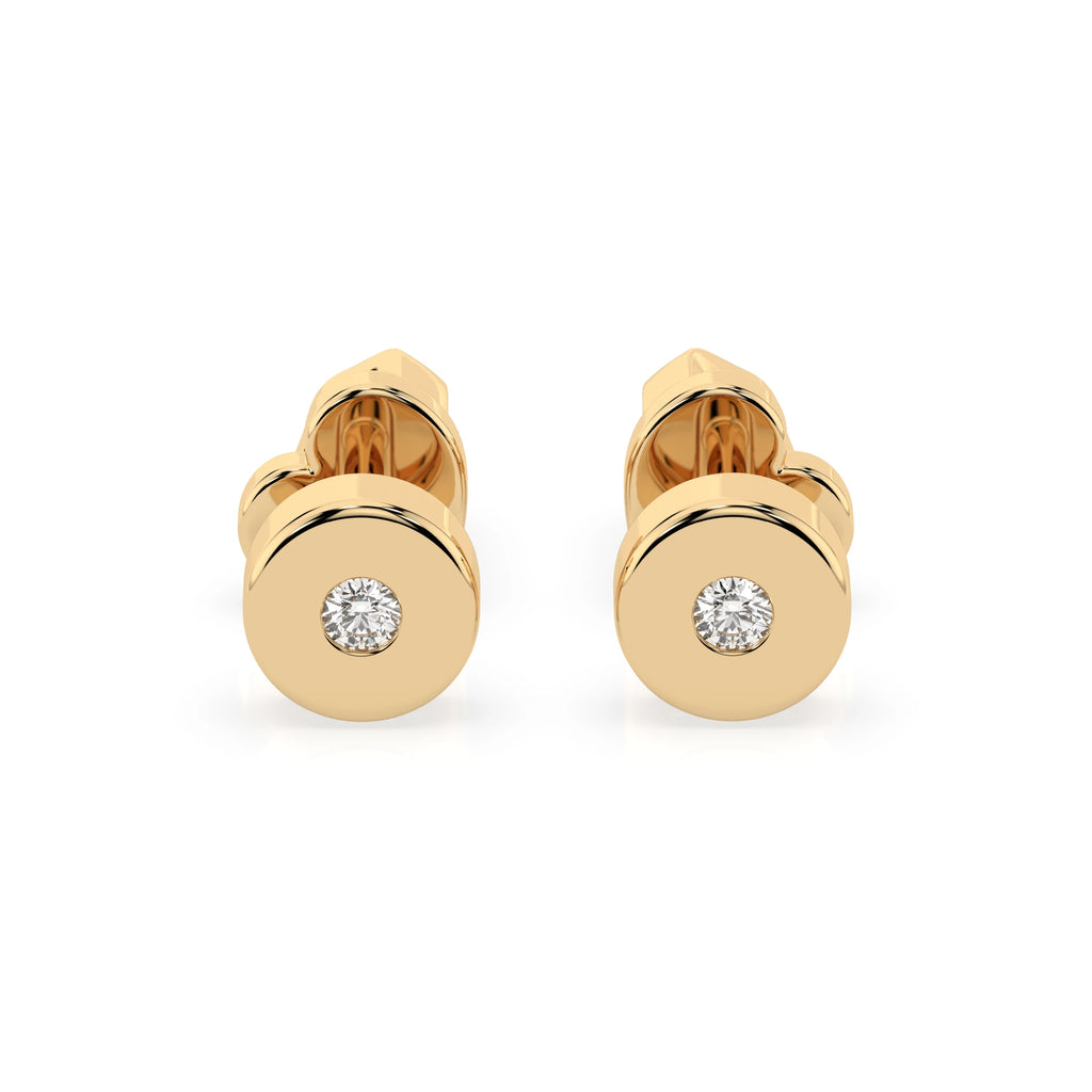 Solitaire Butterfly Earring (Round), 0.04 ct — 102-10050