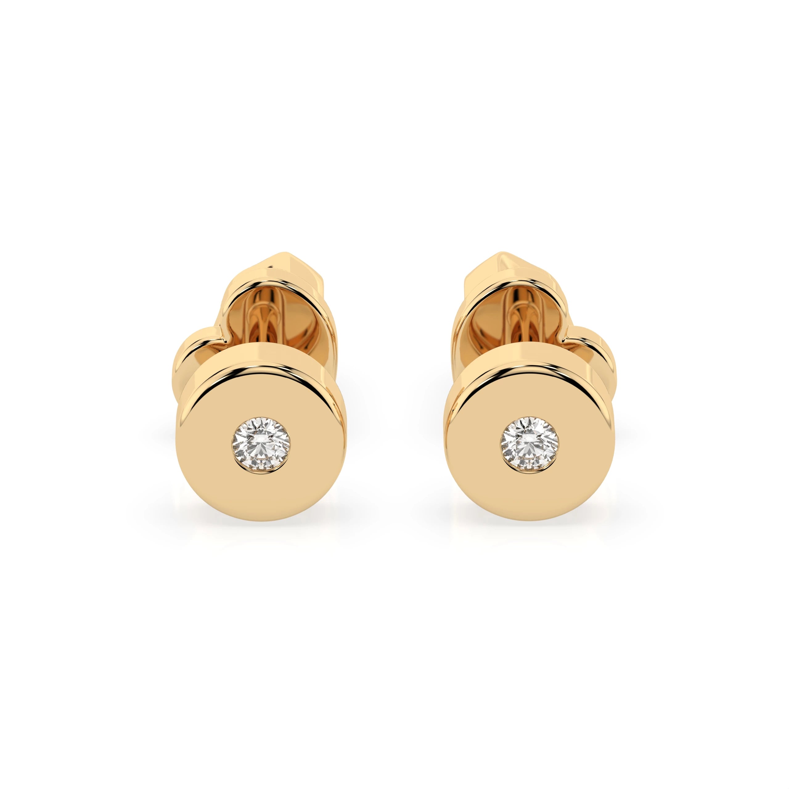 Solitaire Butterfly Earring (Round), 0.04 ct — 102-10050