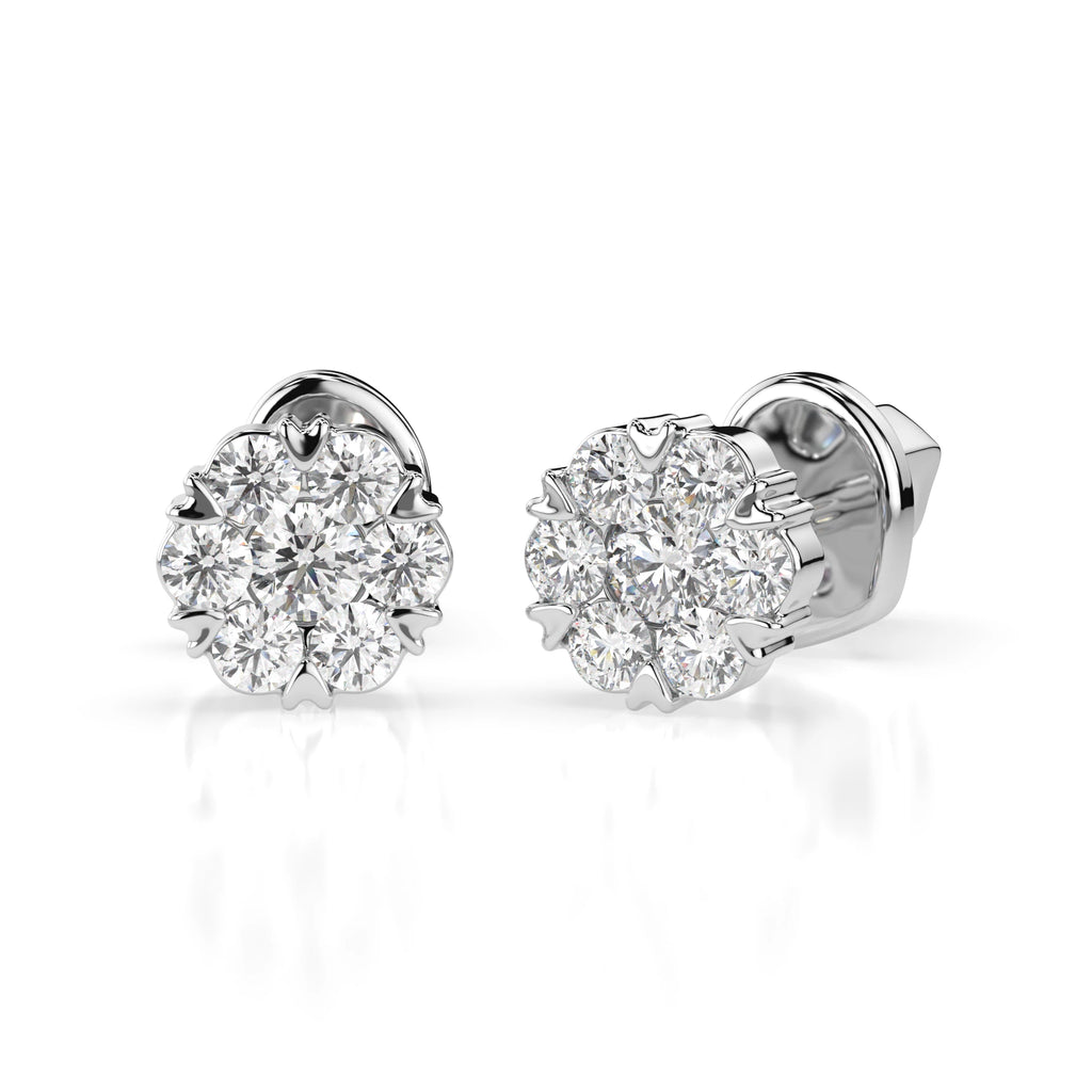 Illusion Earring (Round), 0.03 ct — 102-10015(2.0)