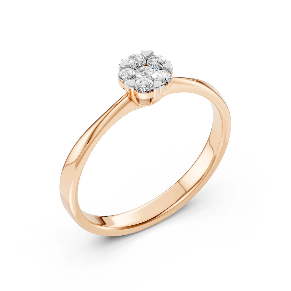 Illusion Ring (Round), 0.06 ct — 101-10015/1(2.5)