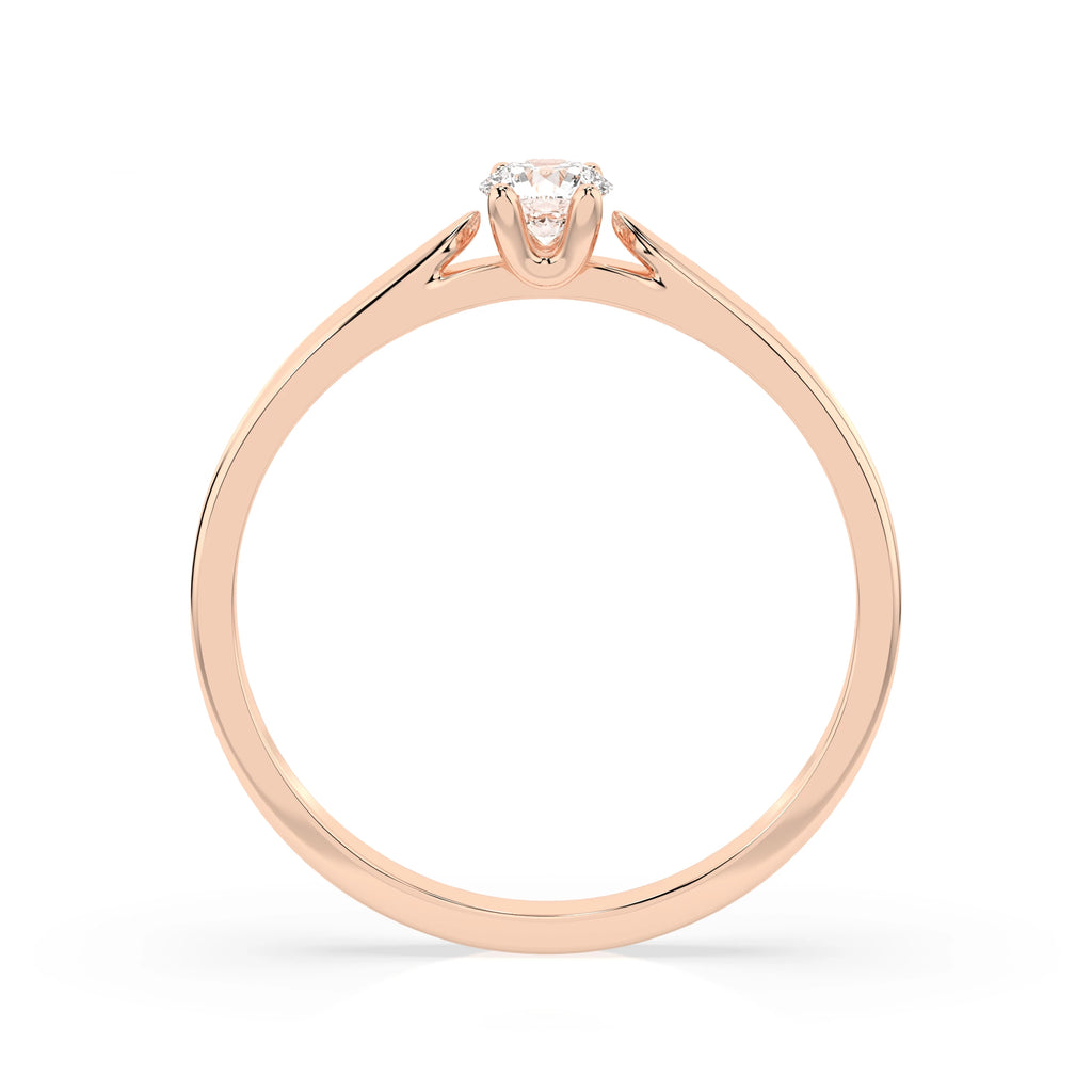 Solitaire Ring (Round), 0.15 ct — 101-10046(3.4)