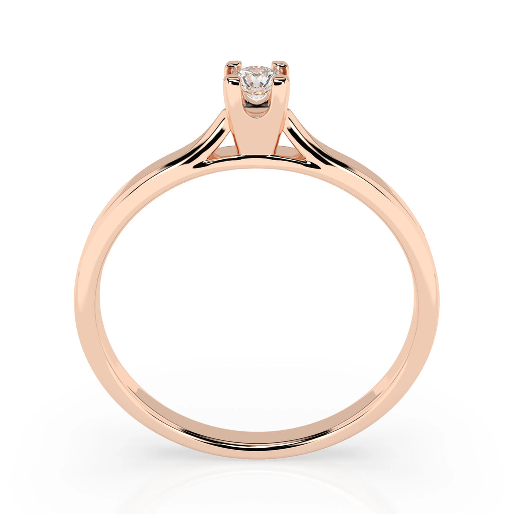 Solitaire Ring (Round), 0.06 ct — 101-10034(2.5)