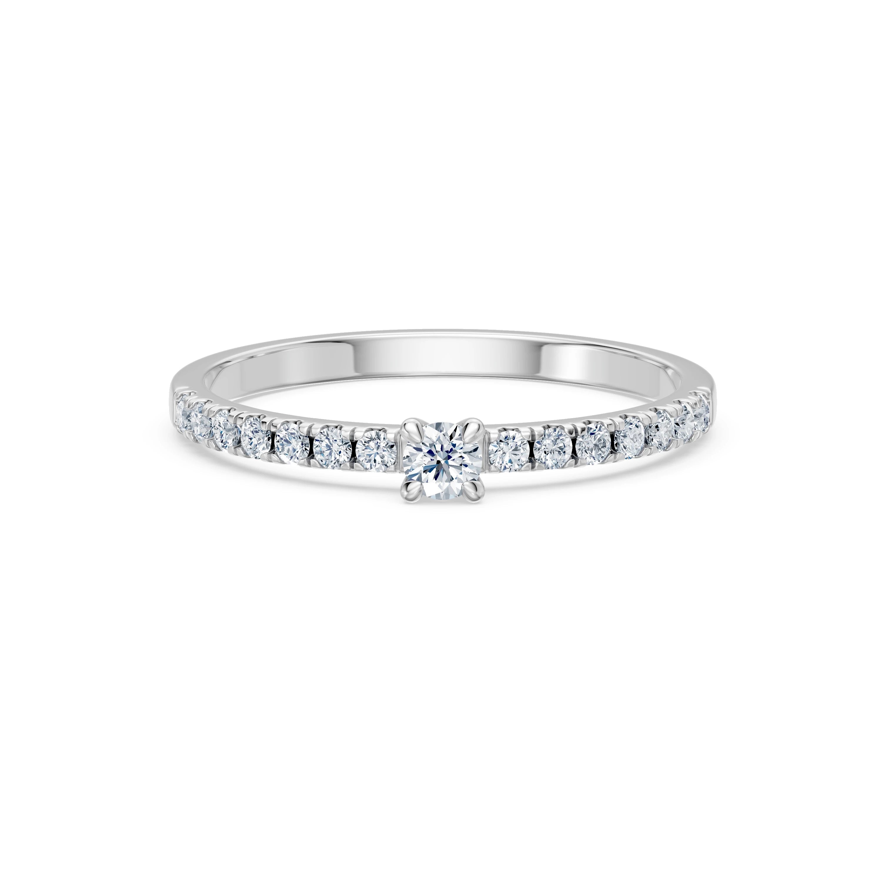 Solitaire Eternity Ring, 0.09 ct — 101-10126/1(2.8)