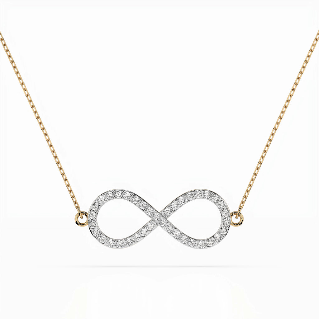Minimalism Necklace (Round), 0.19 ct — 104-10068