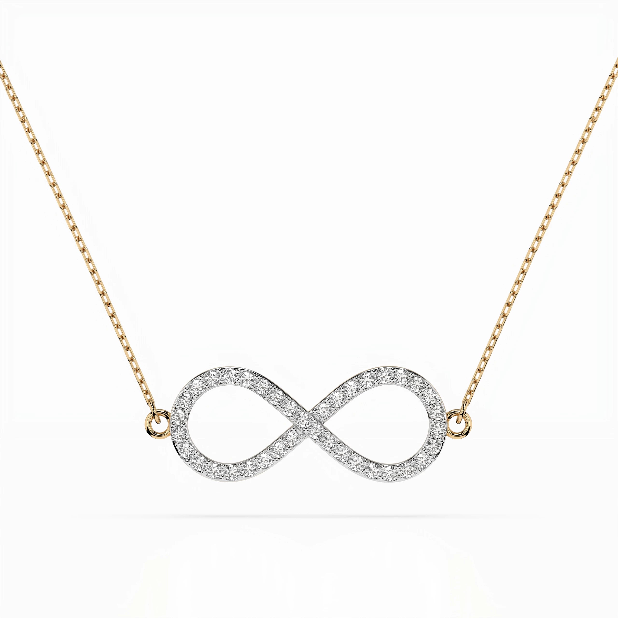 Minimalism Necklace (Round), 0.19 ct — 104-10068