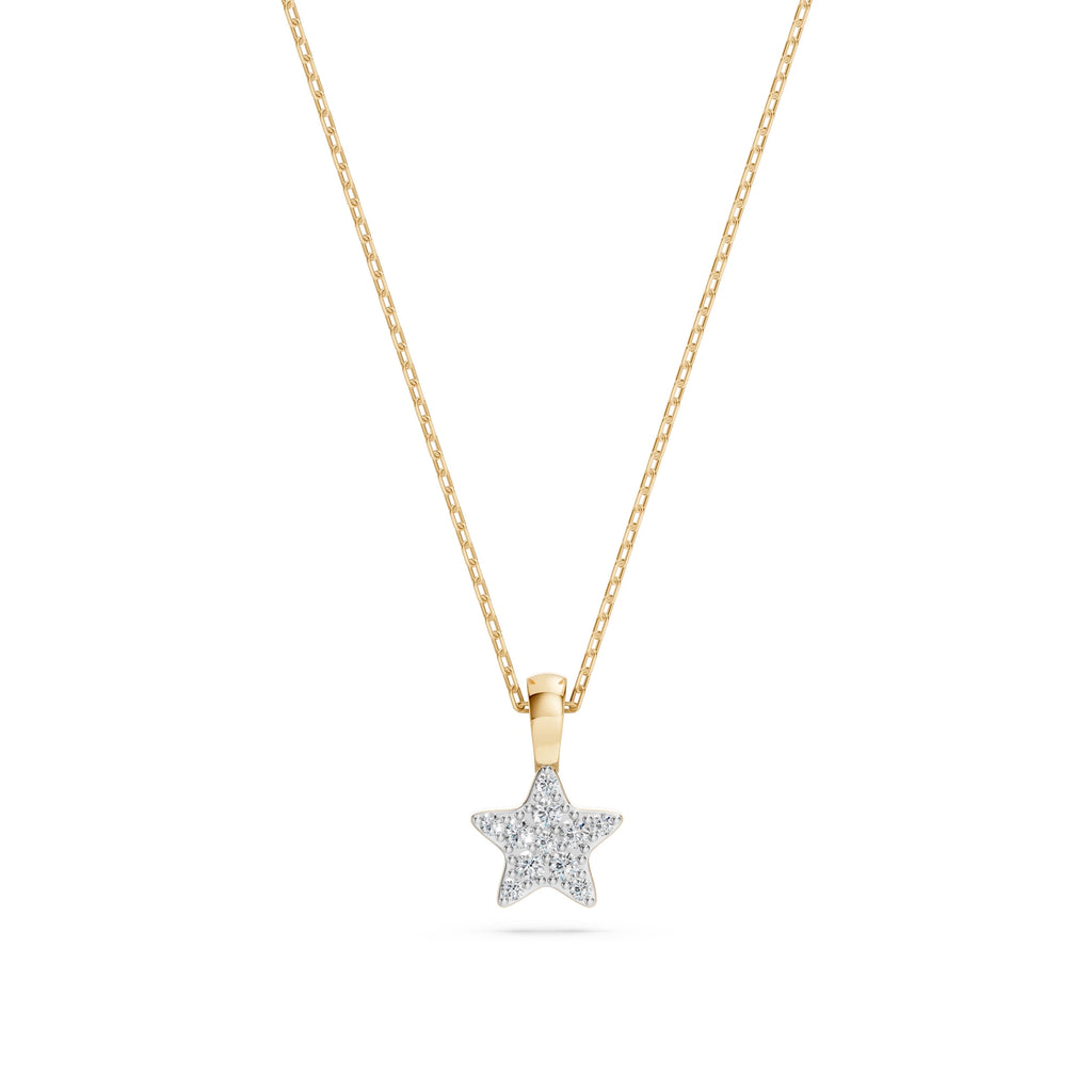Minimalism Necklace (Round), 0.03 ct — 104-10077
