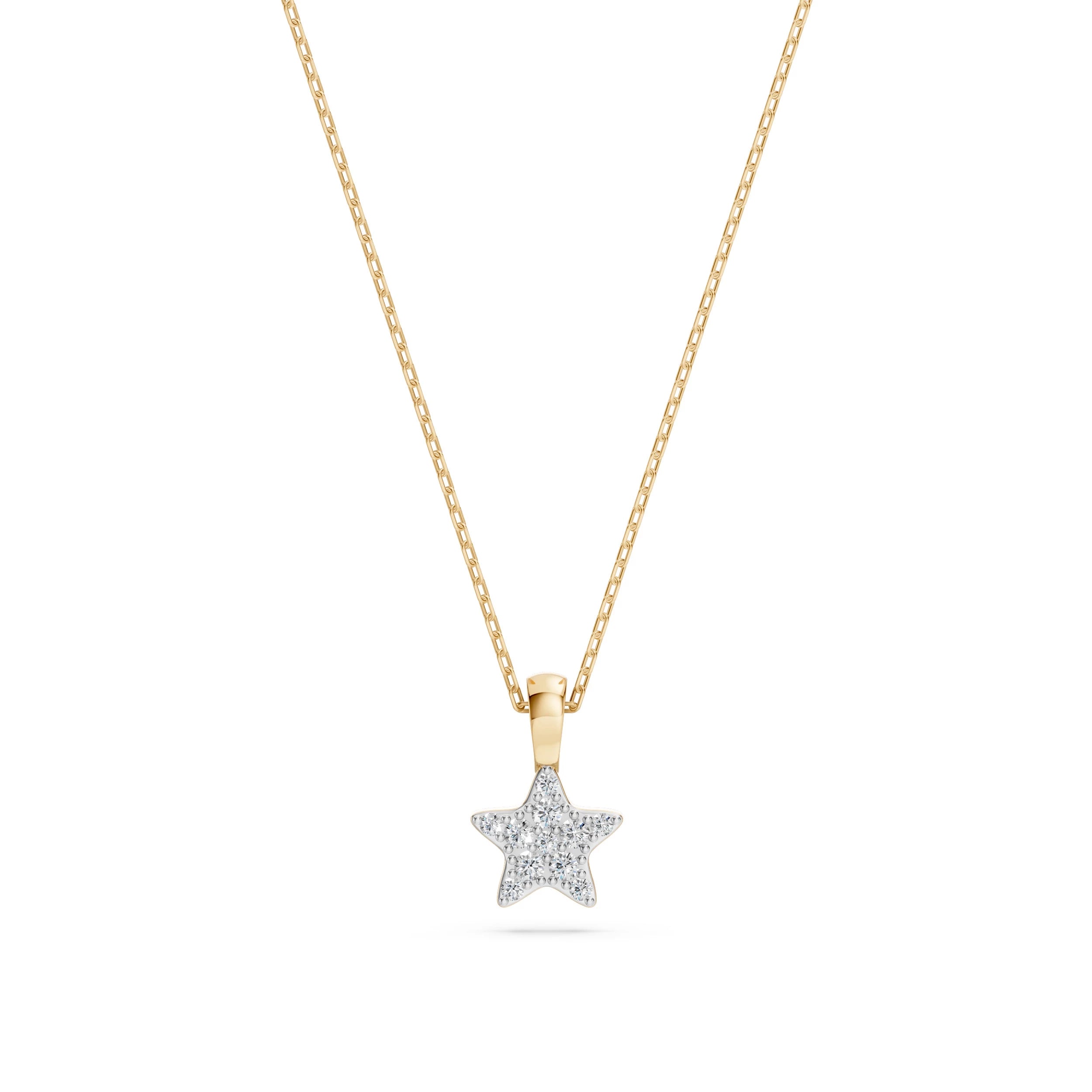 Minimalism Necklace (Round), 0.03 ct — 104-10077