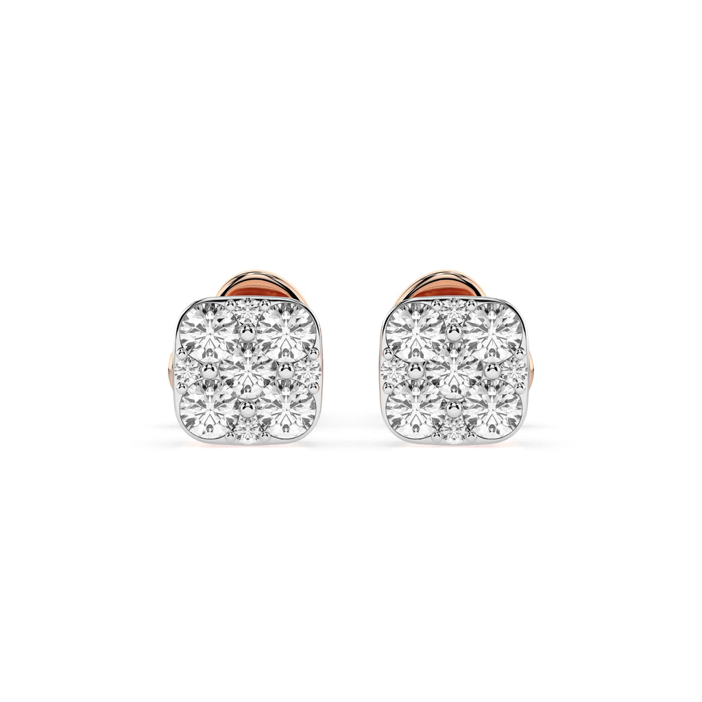 Illusion Earring (Round), 0.06 ct — 102-10107