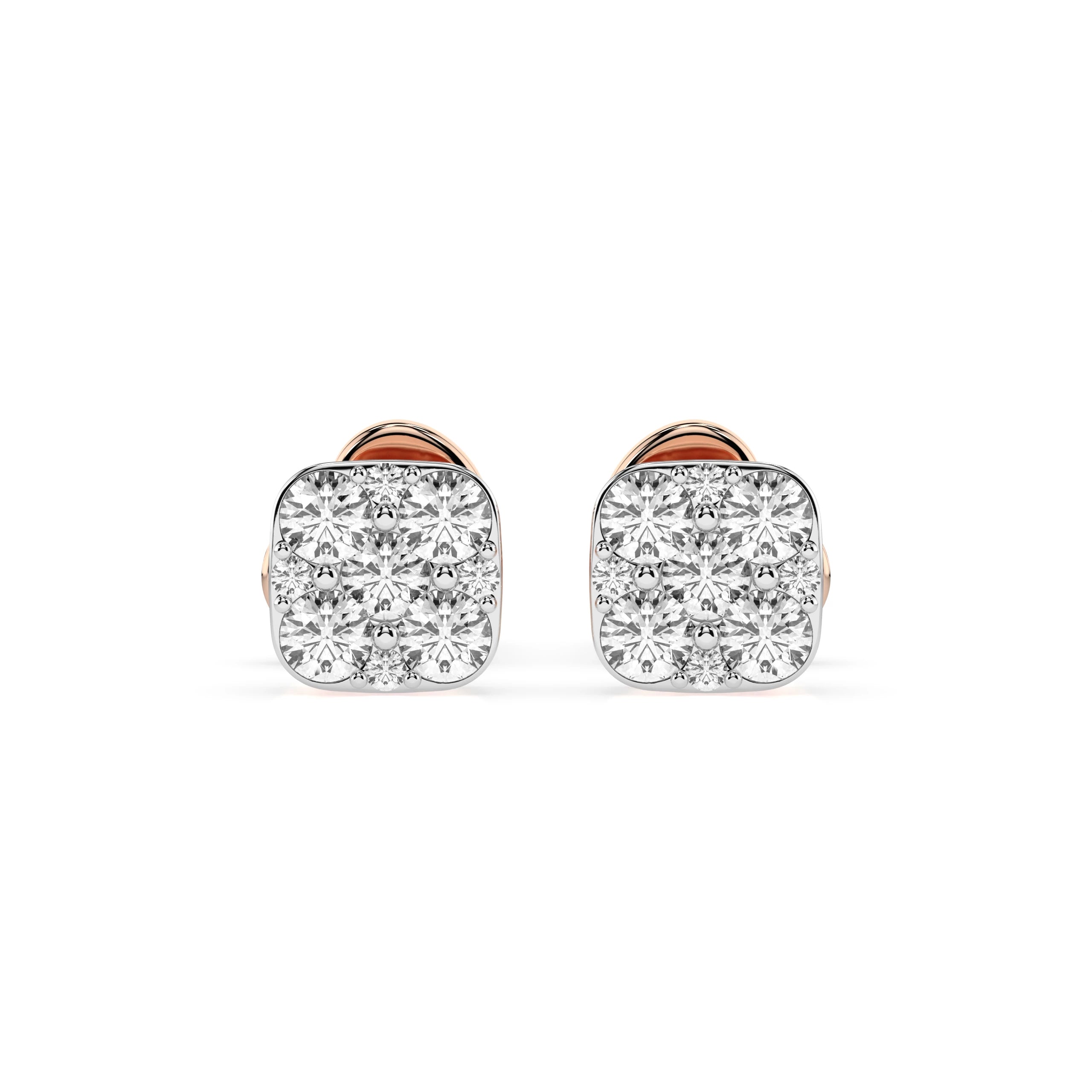 Illusion Earring (Round), 0.06 ct — 102-10107