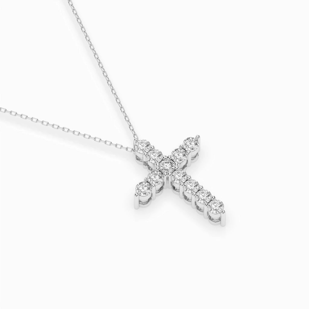 Minimalism Necklace (Round), 1.1 ct — 104-10039(3.0)