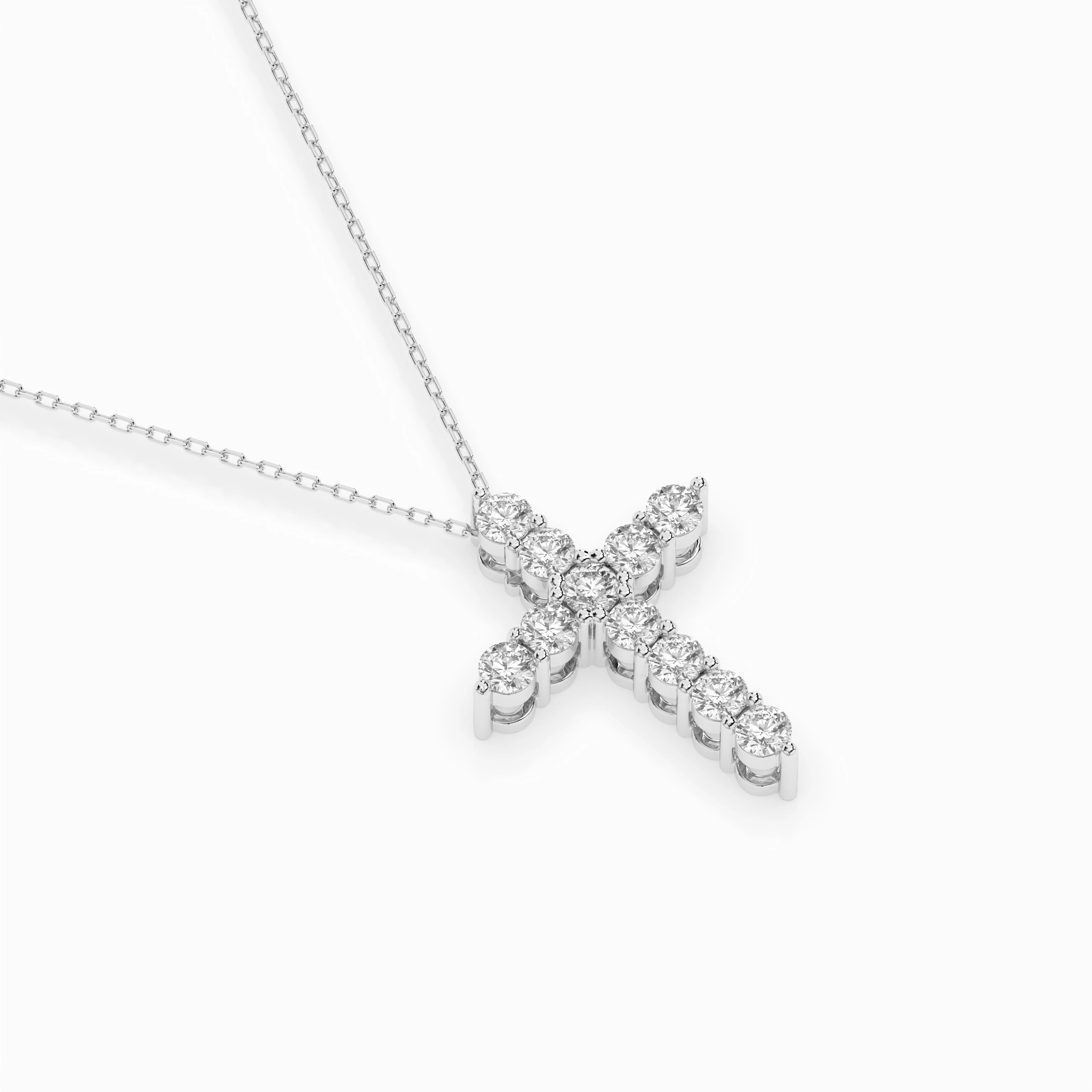 Minimalism Necklace (Round), 1.1 ct — 104-10039(3.0)