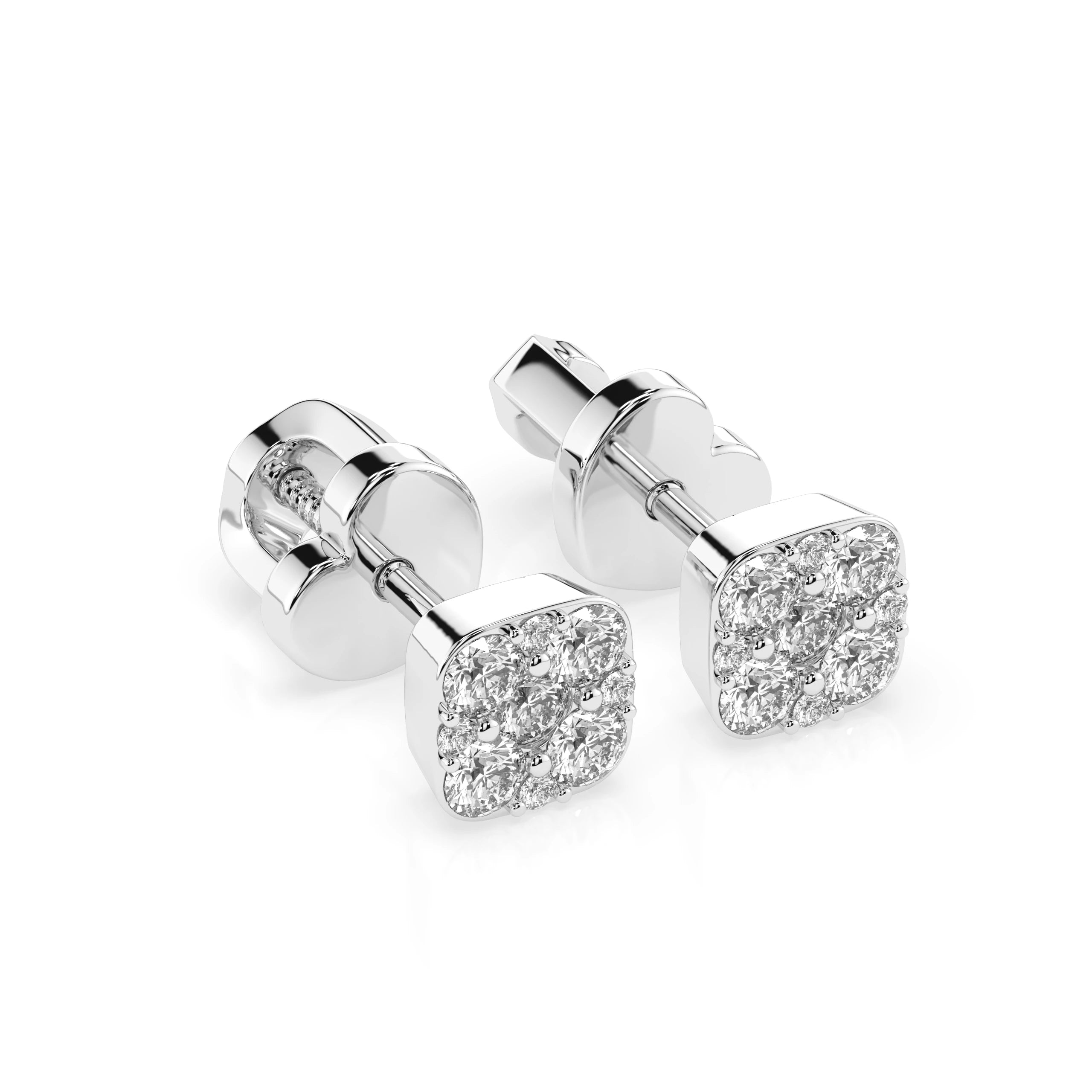 Illusion Earring (Round), 0.06 ct — 102-10107