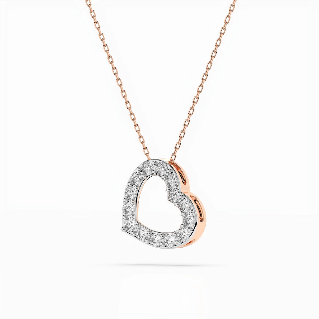 Minimalism Necklace (Round), 0.35 ct — 104-10061