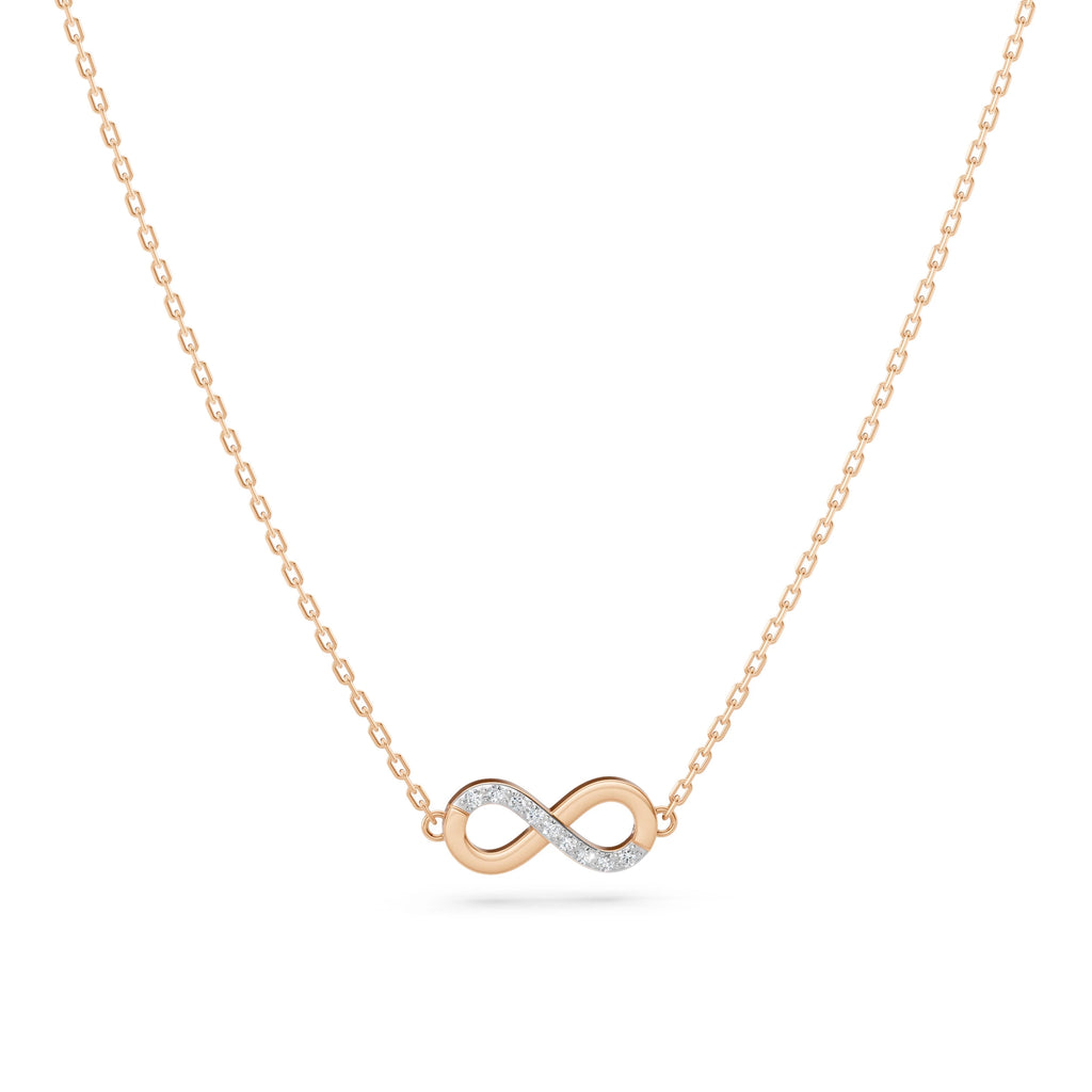 Minimalism Necklace (Round), 0.05 ct — 104-10072