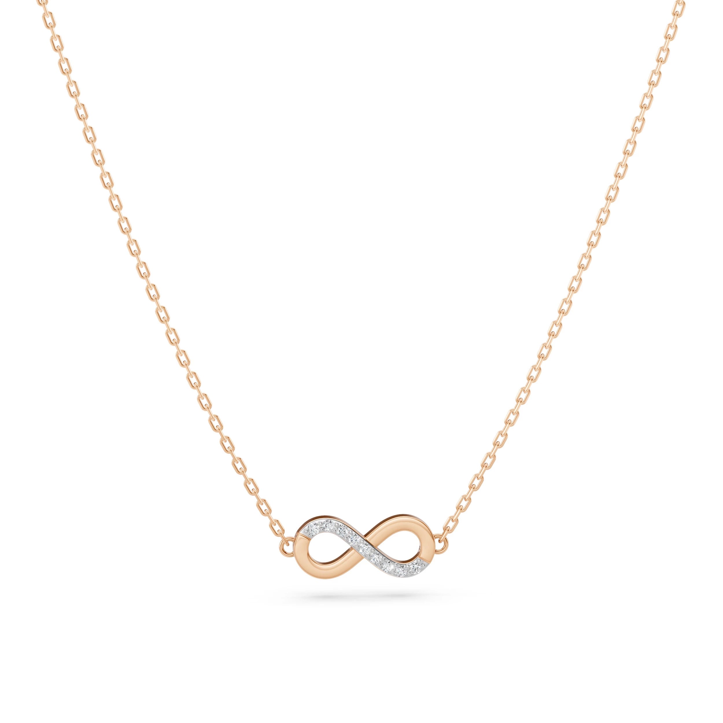 Minimalism Necklace (Round), 0.05 ct — 104-10072