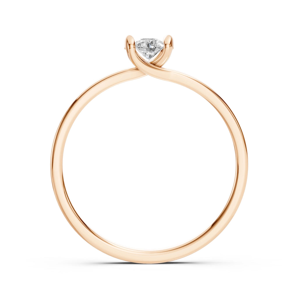 Solitaire Ring (Round), 0.2 ct — 101-10016(3.7)