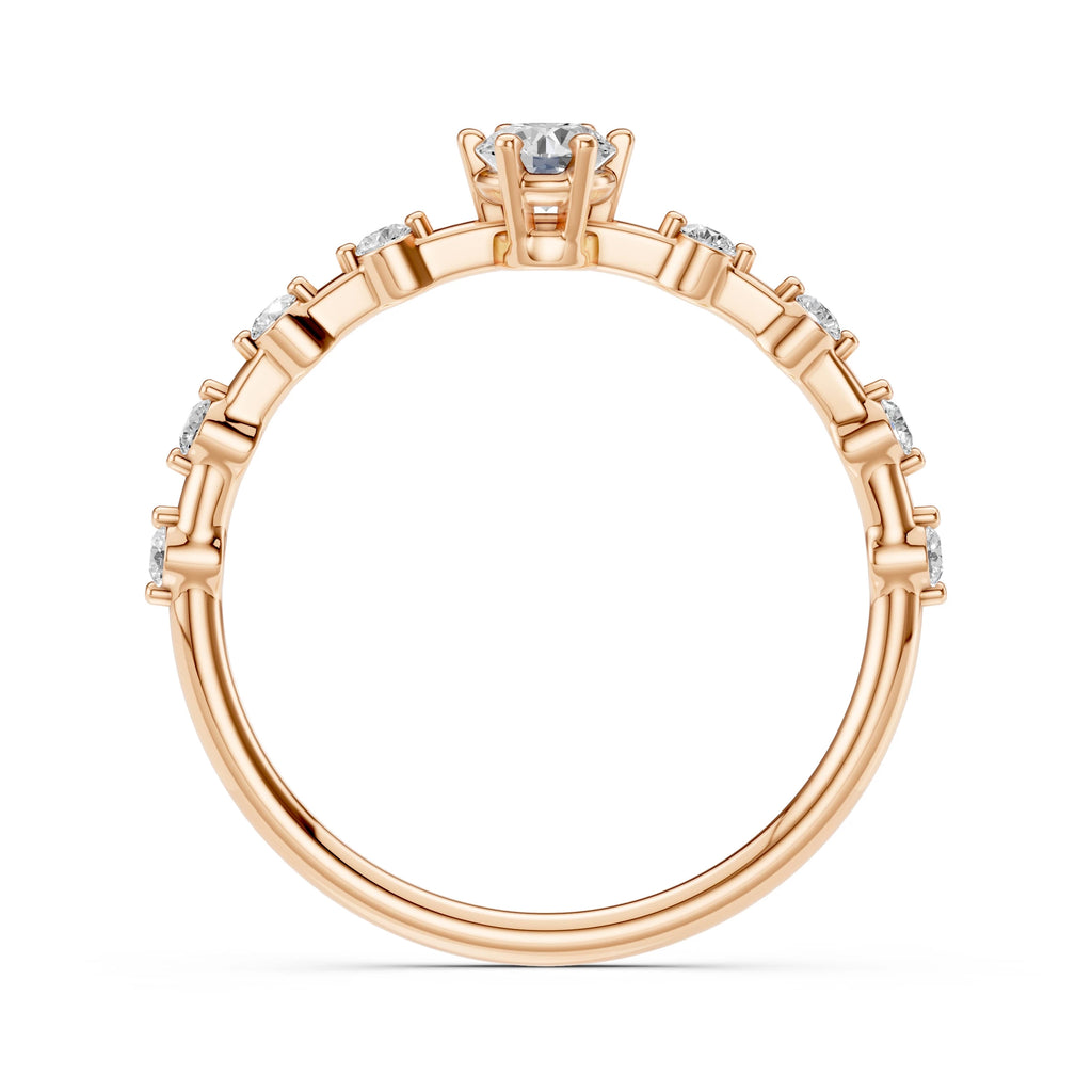 Solitaire Eternity Ring (Round), 0.2 ct — 101-10144(3.7)