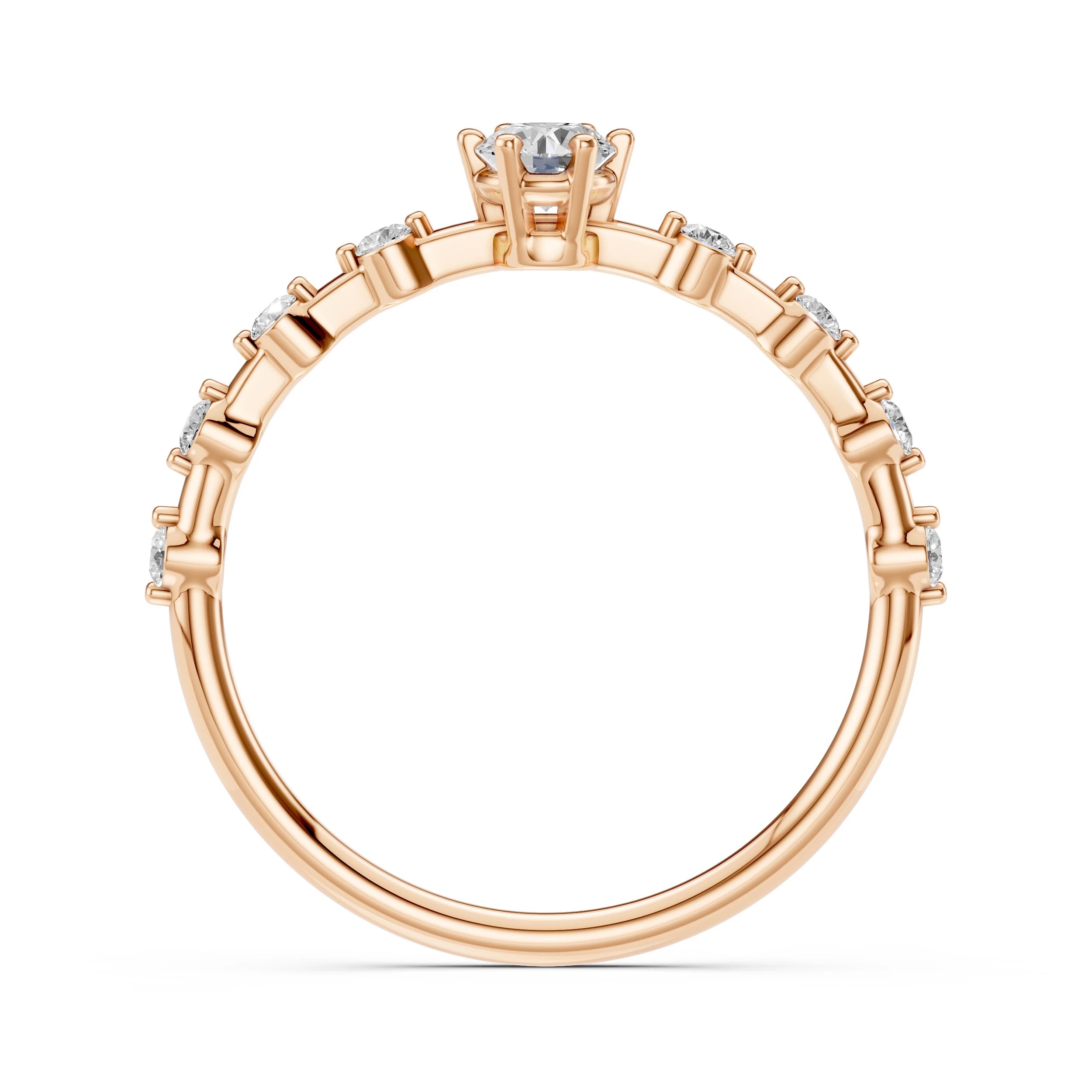 Solitaire Eternity Ring (Round), 0.2 ct — 101-10144(3.7)