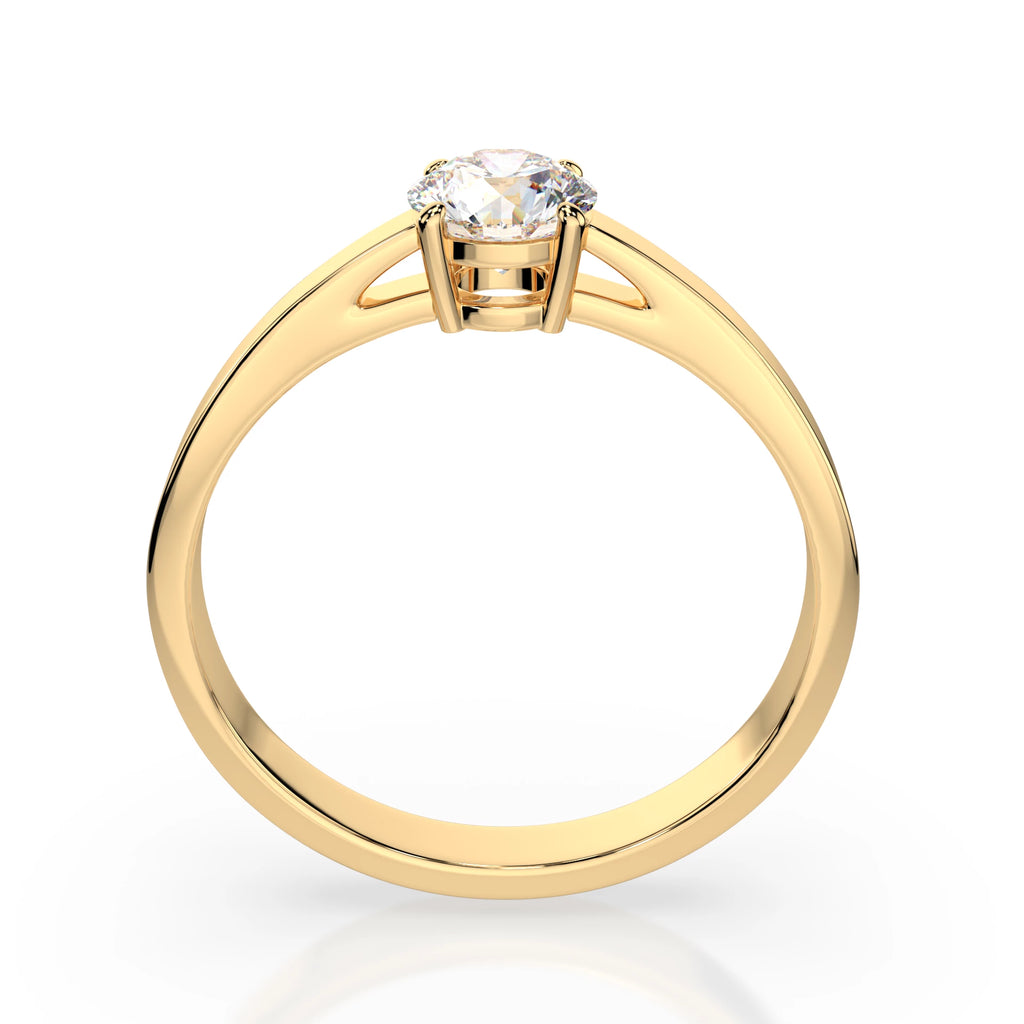 Solitaire Ring (Round), 0.5 ct — 101-10012/1(5.1)