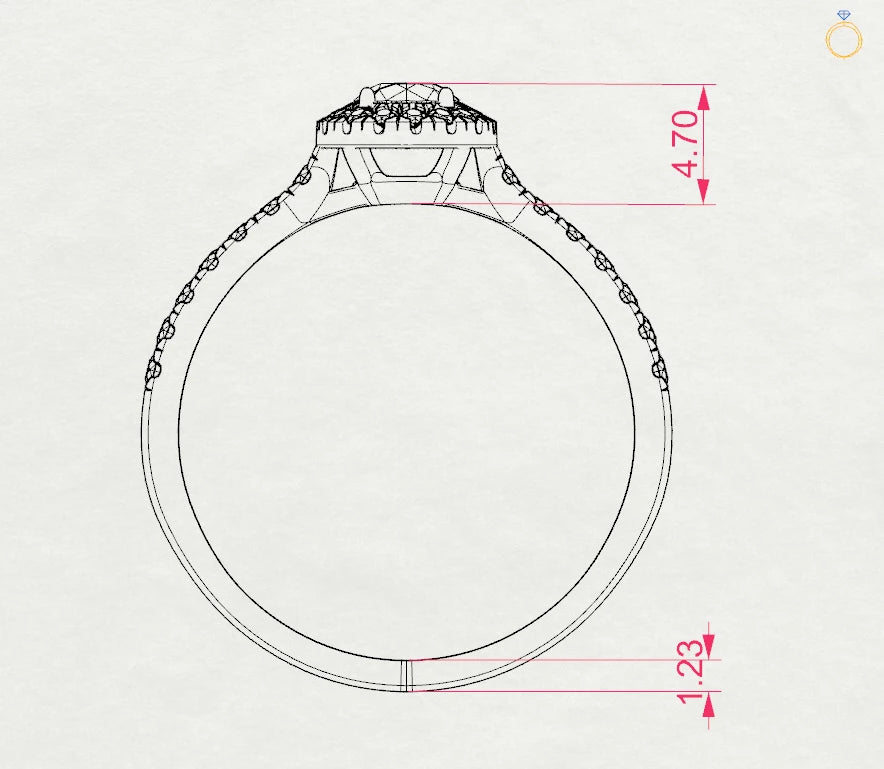 Solitaire Eternity Ring (Round), 0.25 ct — 101-10095(4.0)