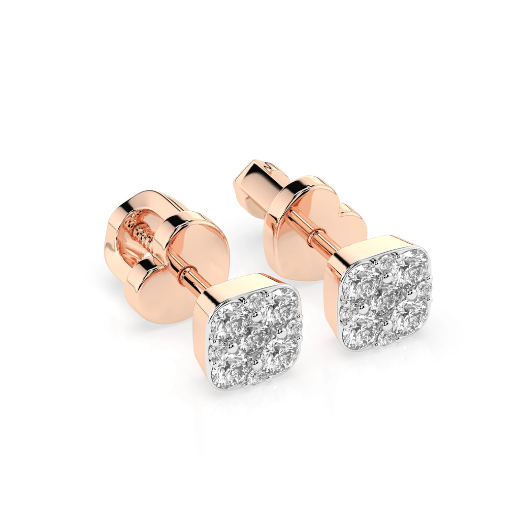 Illusion Earring (Round), 0.06 ct — 102-10107